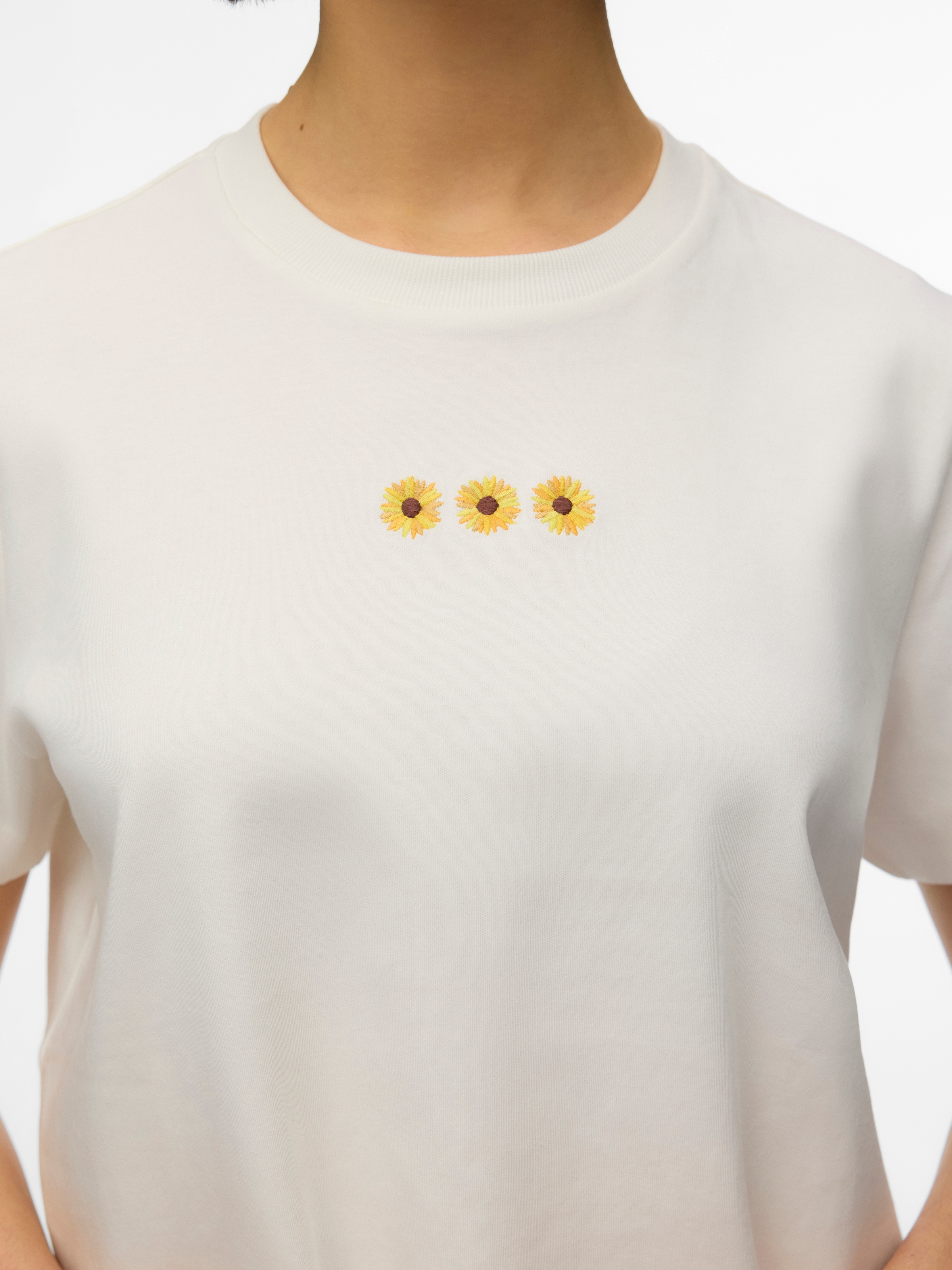 Vero Moda Kurzarmshirt »VMSARA METTE SS TOP BOX JRS GA NOOS« Baumwolle, regular fit