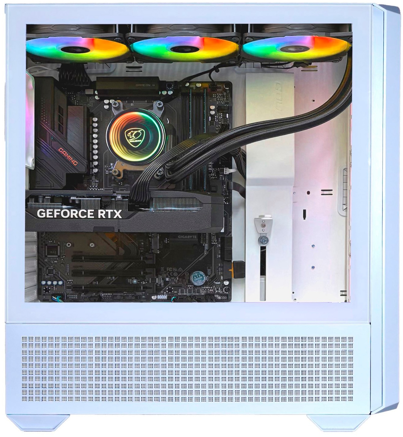 Cougar Gaming-PC-Komplettsystem »MegaDeal MX600 WT 2891 AMD Ryzen 7 9700X 32GB DDR5 1TB SSD RTX 5070« 34 ″ AMD Ryzen 7 GeForce RTX 5070 32 GB RAM 1.000 GB SSD Windows 11, DDR5 RAM+ MSI PRO MP341CQW LED-Monitor Curved 86,4 m (34")