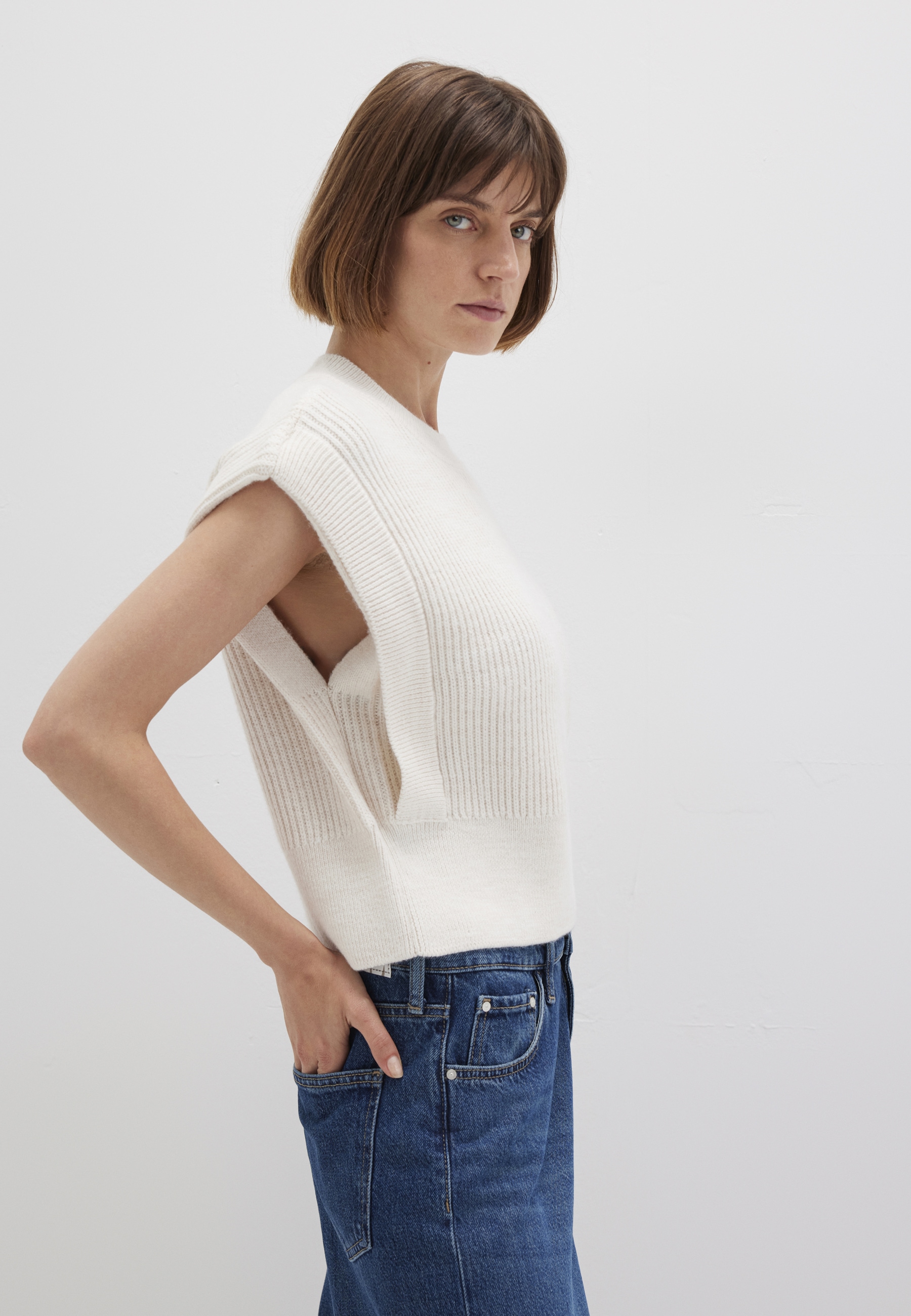 Mavi Pullunder "KNITTED SWEATER" Pullunder Grobstrick günstig online kaufen