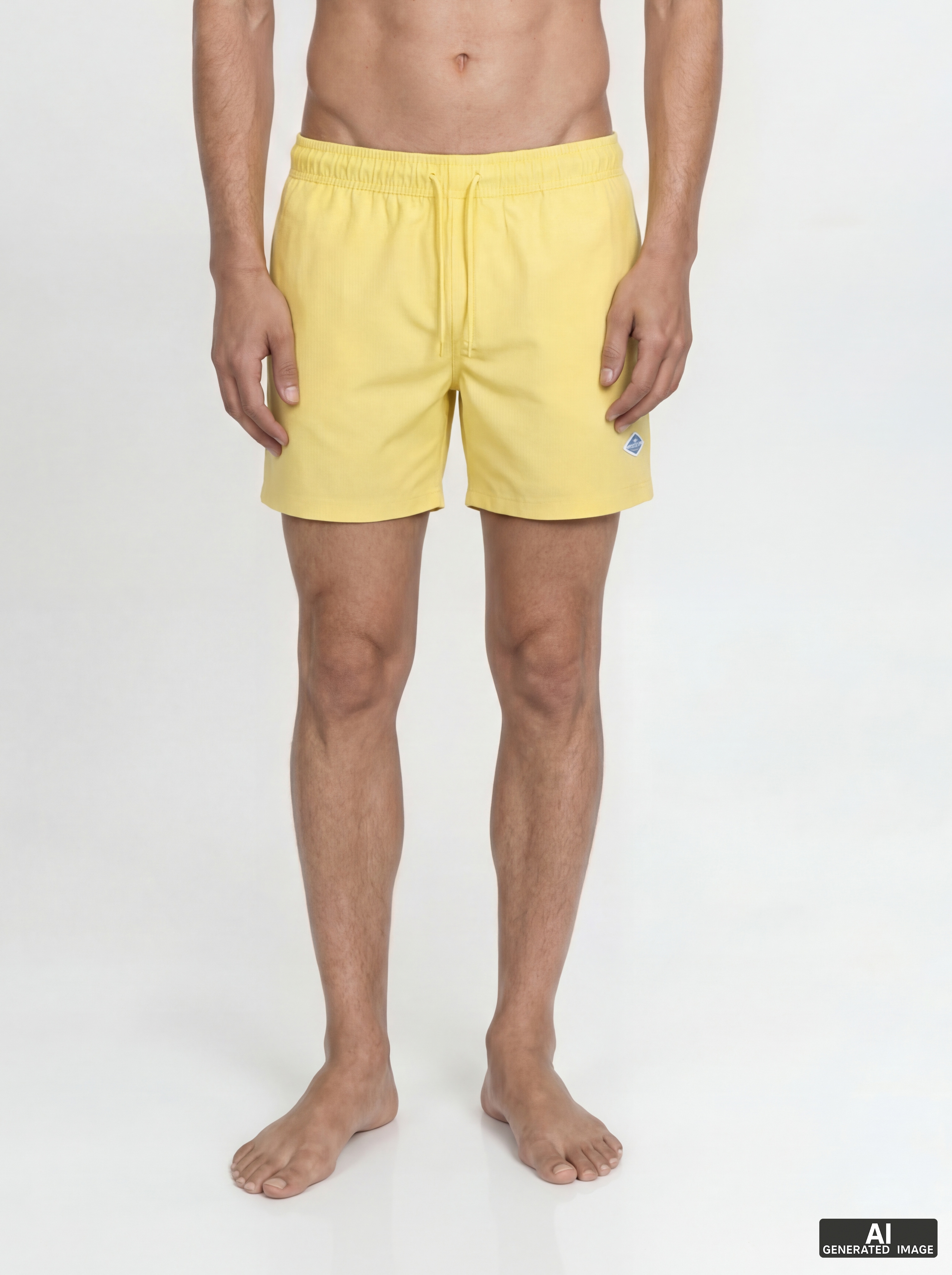 Jack & Jones 1100000002199 "JPSTMAUI TROPIC SOLID SWIM SHORTS SN" Kunstfaser, normal geschnitten