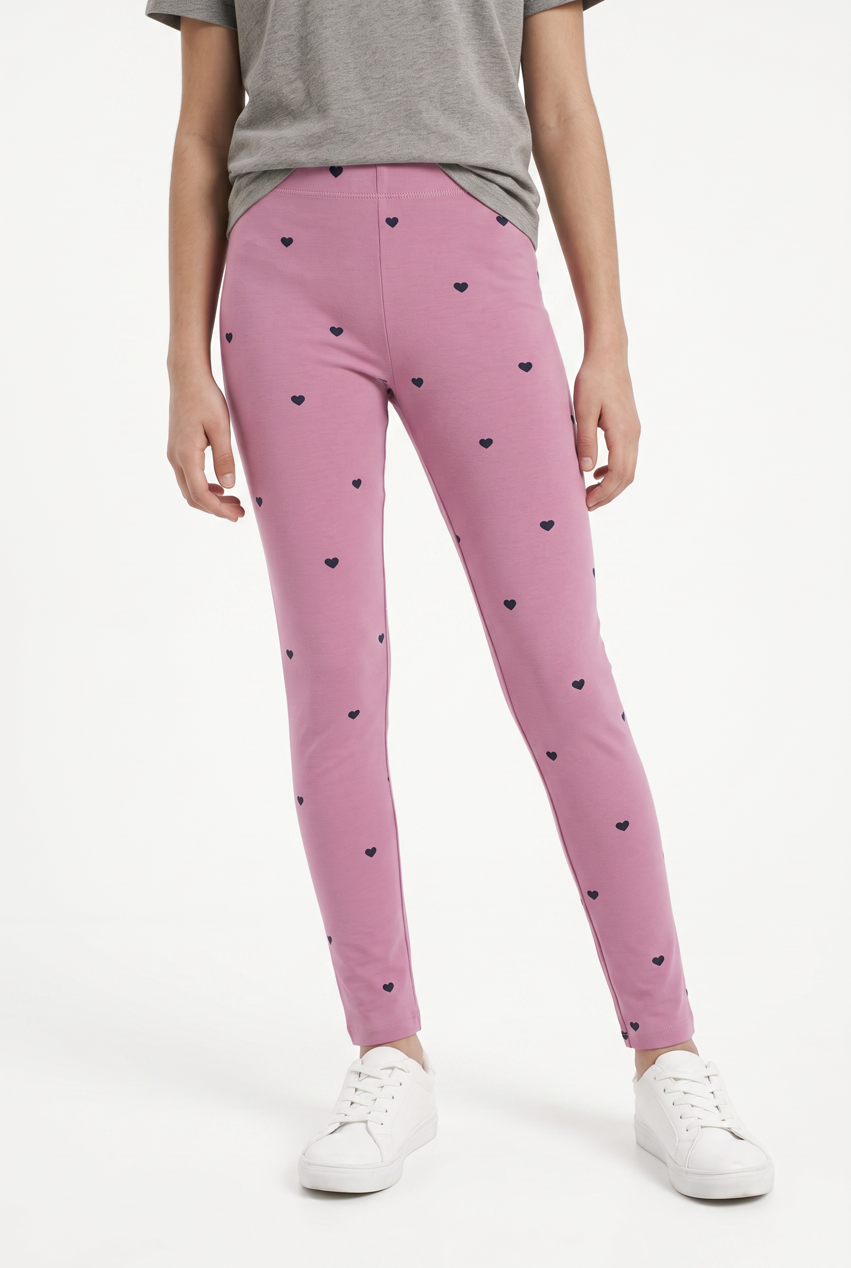 Name It Leggings "NKFDAVINA AOP SWE LEGGING BRU NOOS" mit Stretch, regular fit, angeraute Innenseite