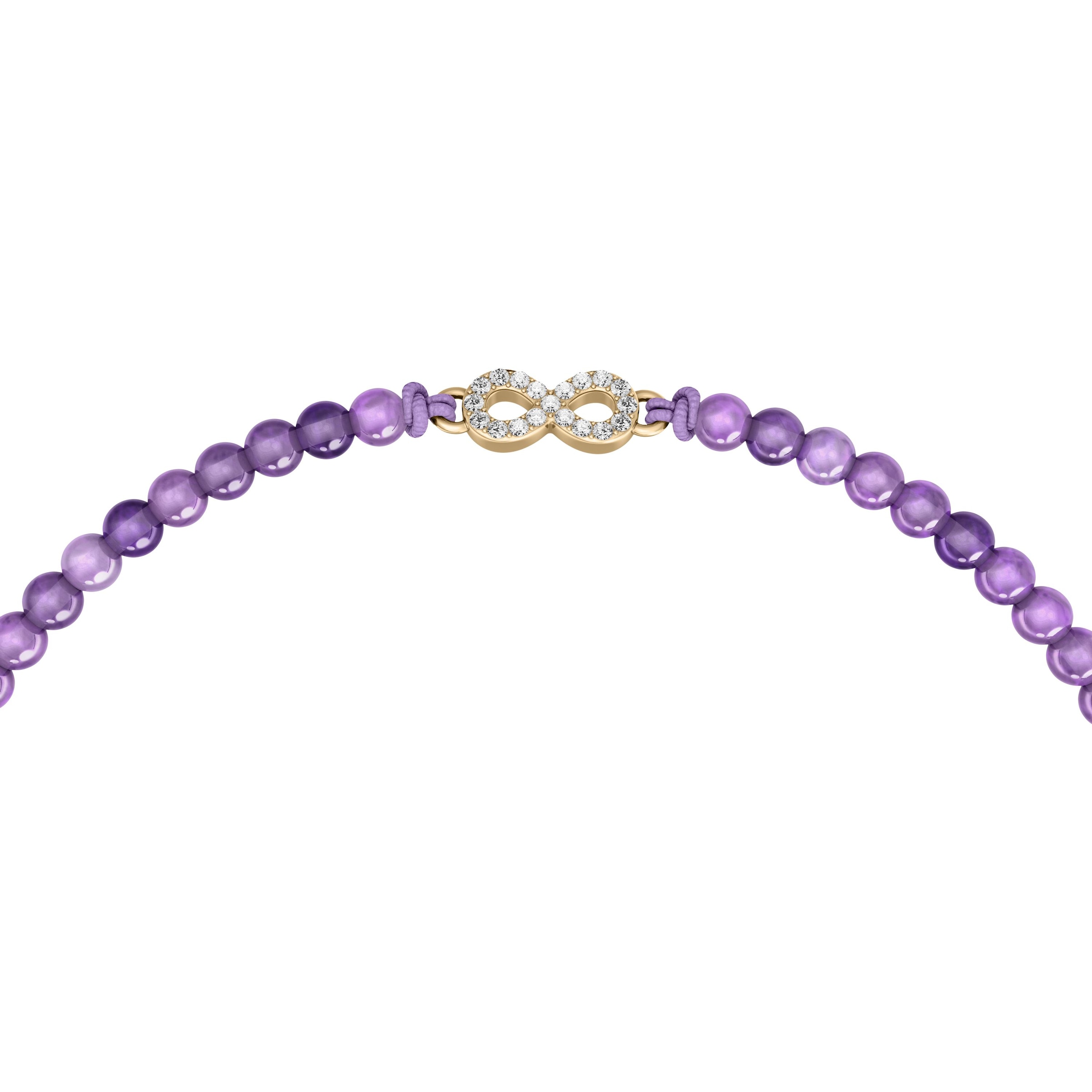 Fossil Armband »Sutton - Infinity Unendlichkeitsschleife« mit Glasstein - mit Acryl