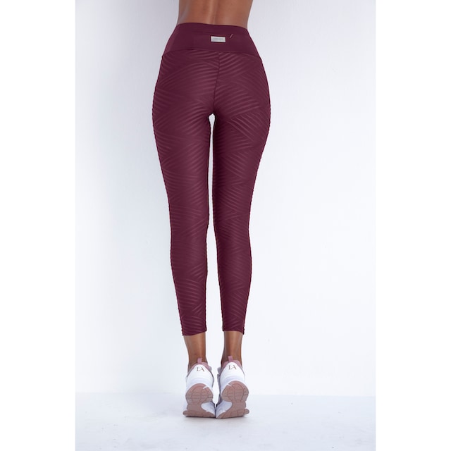 LASCANA ACTIVE Leggings »-Sportleggings«, mit 3D-Struktur, Loungewear | BAUR