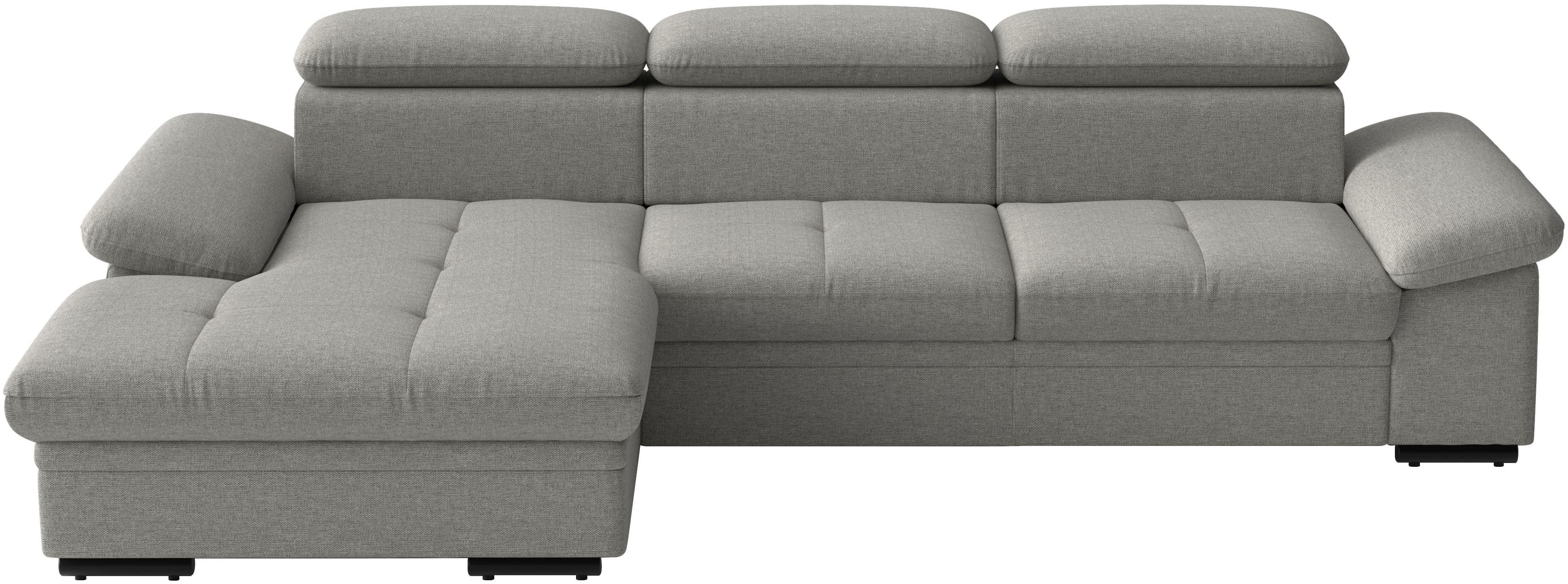 sit&more Ecksofa "Viola L-Form, B: 260 cm, Arm- & Kopfteilverstellung" optional Schlaffunktion,inkl Armteil- & Kopfteilverstellung