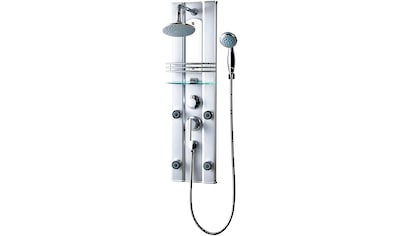 Duschsäule »FEELING«, inkl. Wasserspardichtung, Duschset mit Regendusche und Handbrause