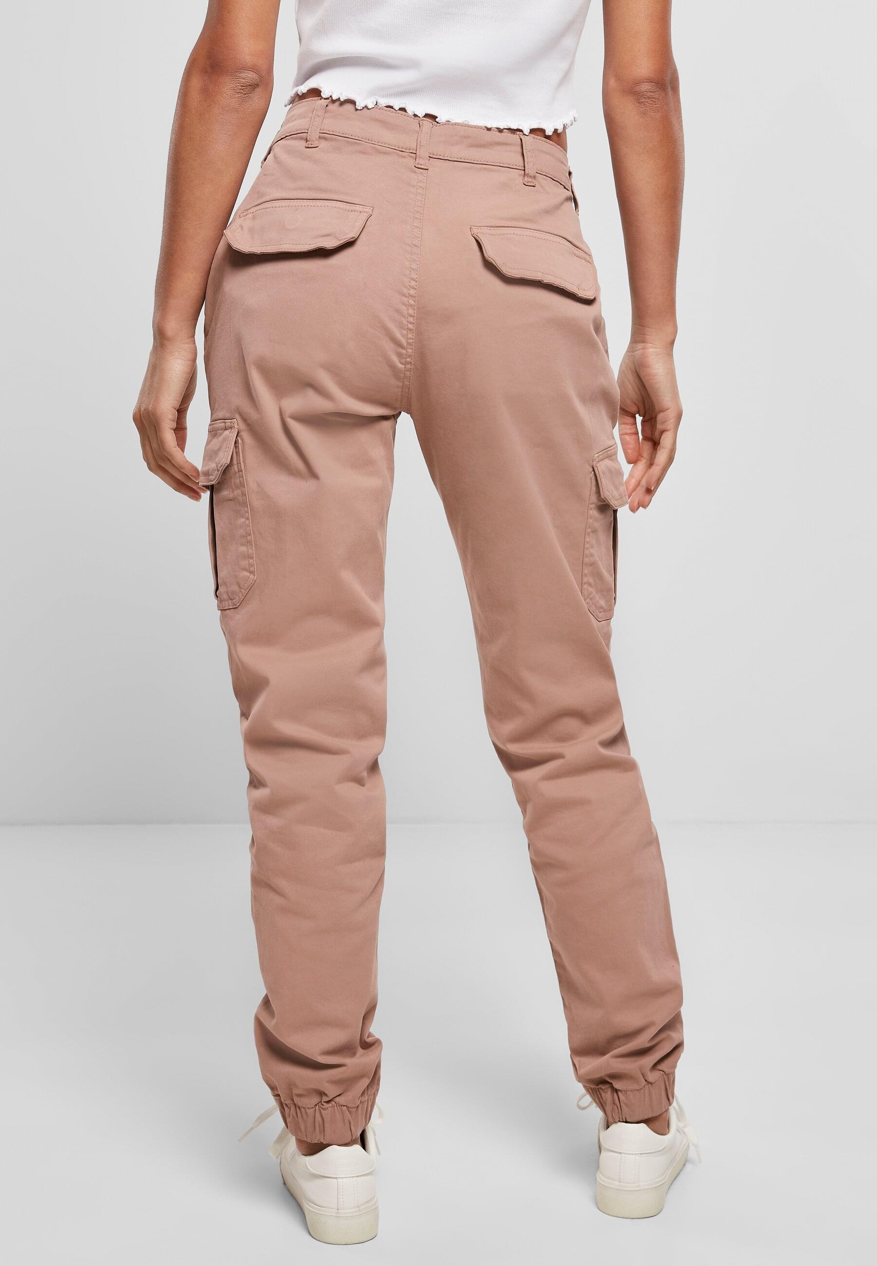 URBAN CLASSICS Cargohose »Urban Classics Damen Ladies High Waist Cargo Pants«, (1 tlg.)