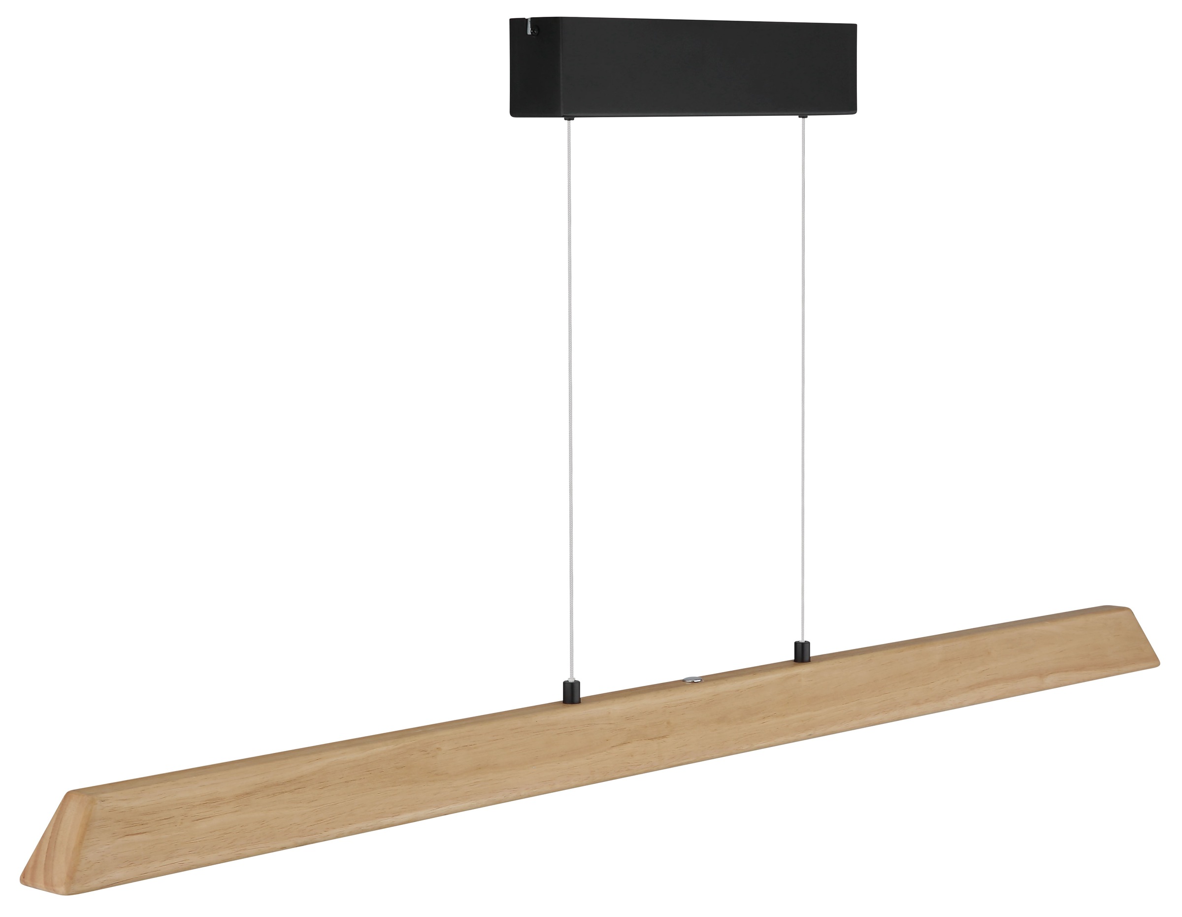 GLOBO LIGHTING Hängeleuchte »MELBA« LED-Modul 1 Stk. Schwarz Holz Hängeleuchte Touchdimmer LED CCT, höhenverstellbar