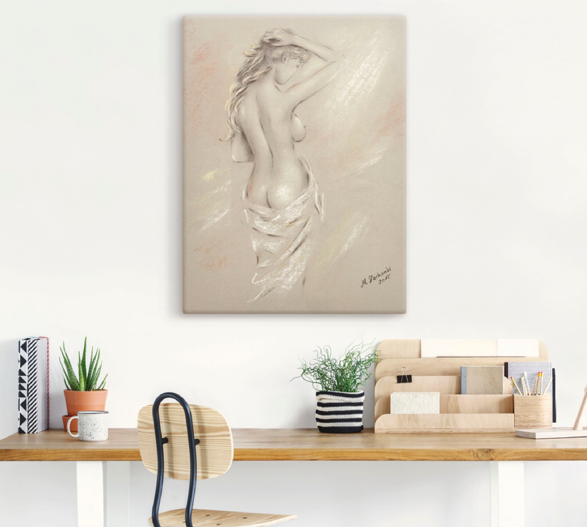 Artland Wandbild "Reizvolle Rundungen - weiblicher Akt" Frau 1 Stk. tlg. al günstig online kaufen