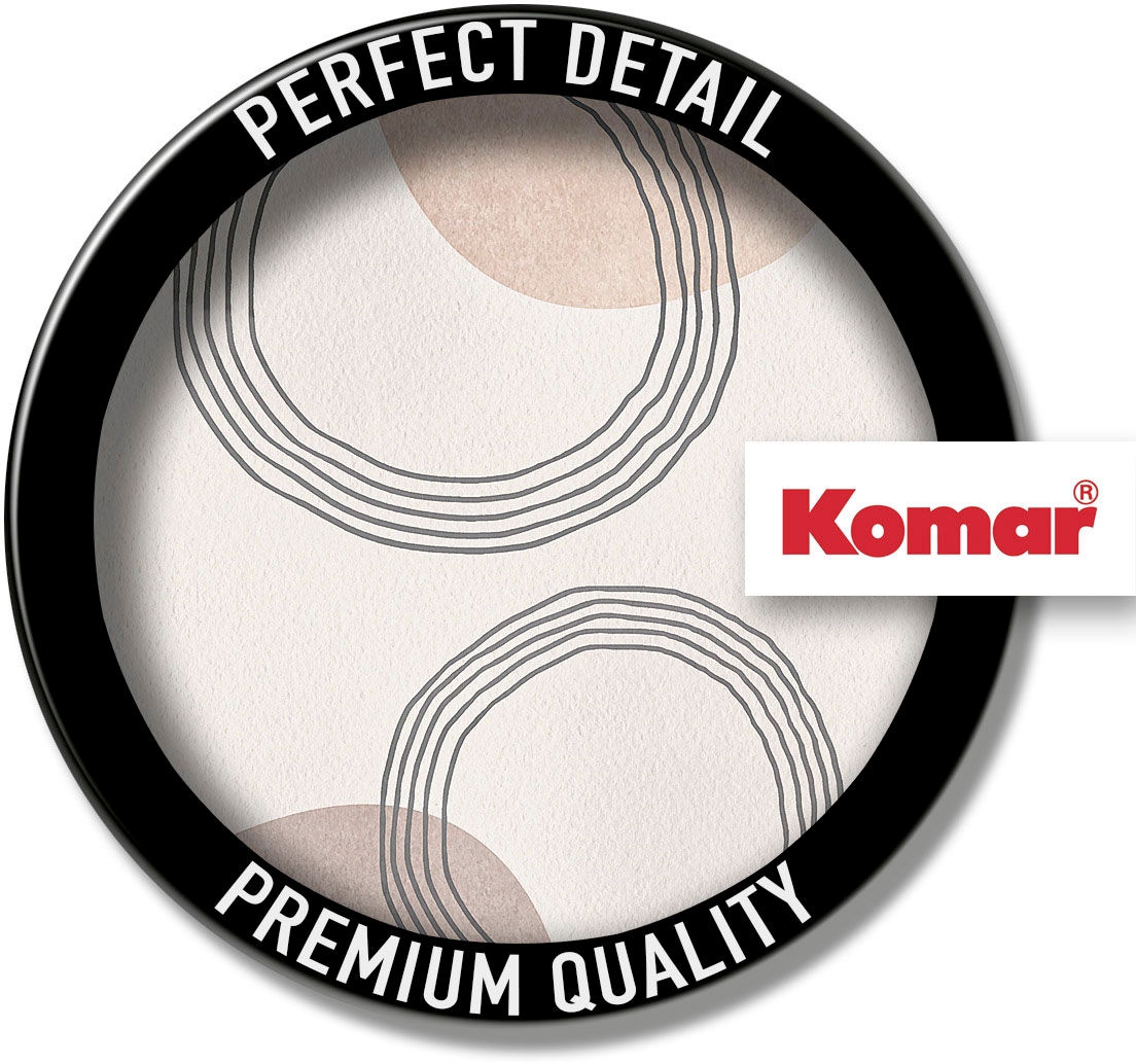 Komar Wandbild »Line Art Circles«, (1 St.), Deutsches Premium-Poster Fotopapier mit seidenmatter Oberfläche und hoher Lichtbeständigkeit. Für fotorealistische Drucke mit gestochen scharfen Details und hervorragender Farbbrillanz.