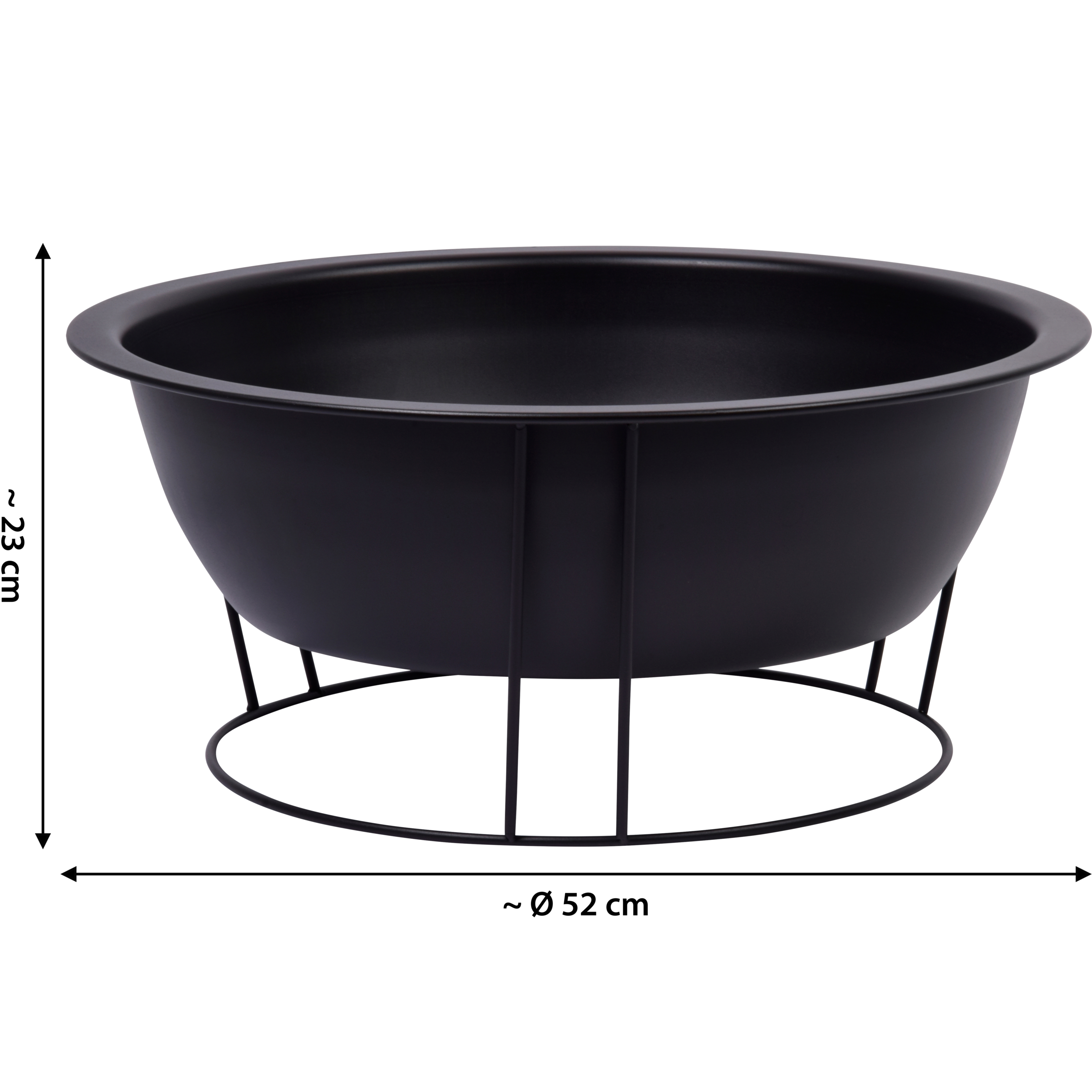 dobar Feuerkorb BxLxH: 52x52x23 cm