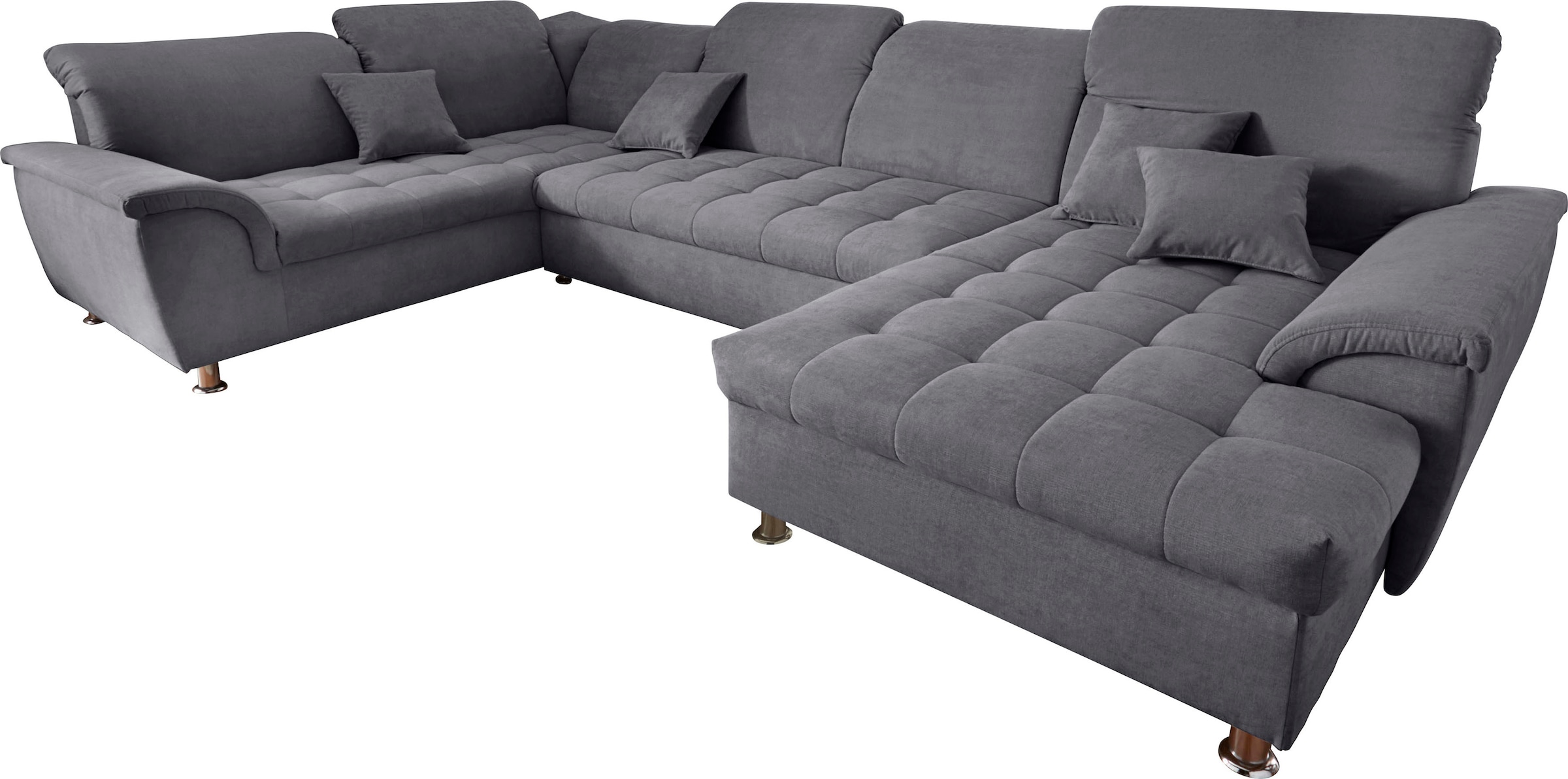 DOMO collection Wohnlandschaft "Franzi mit Kopfteilverstellung, U-Form mit günstig online kaufen