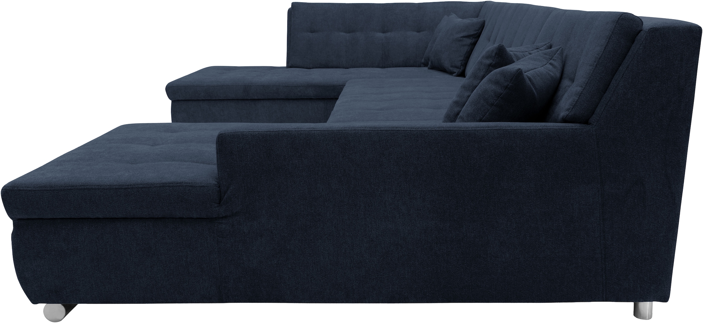 OTTO home Wohnlandschaft »Torrnby 360 x 201 cm, mit Steppungen, modern & stabil« U-Form, aus pflegeleichtem, weichem Luxus-Microfaser