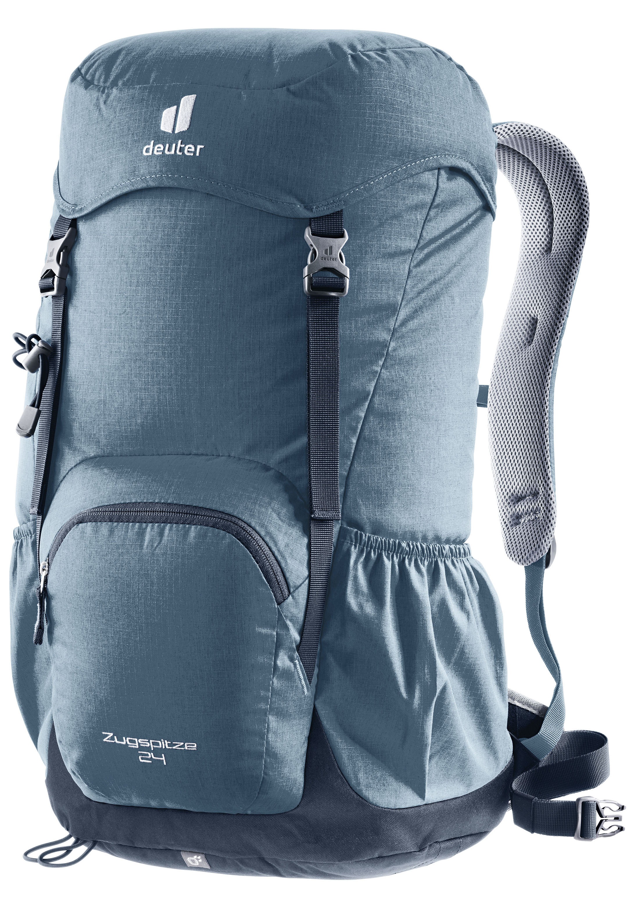 Wanderrucksack DEUTER "ZUGSPITZE 24", blau (atlantic, ink), Rucksäcke, Herren, B/H/T: 34cm x 54cm x 24cm, Web, Polyester, unifarben, für ausgedehnte Touren, 24 Liter Volumen, mit Regenhülle, B:34cm H:54cm T:24cm