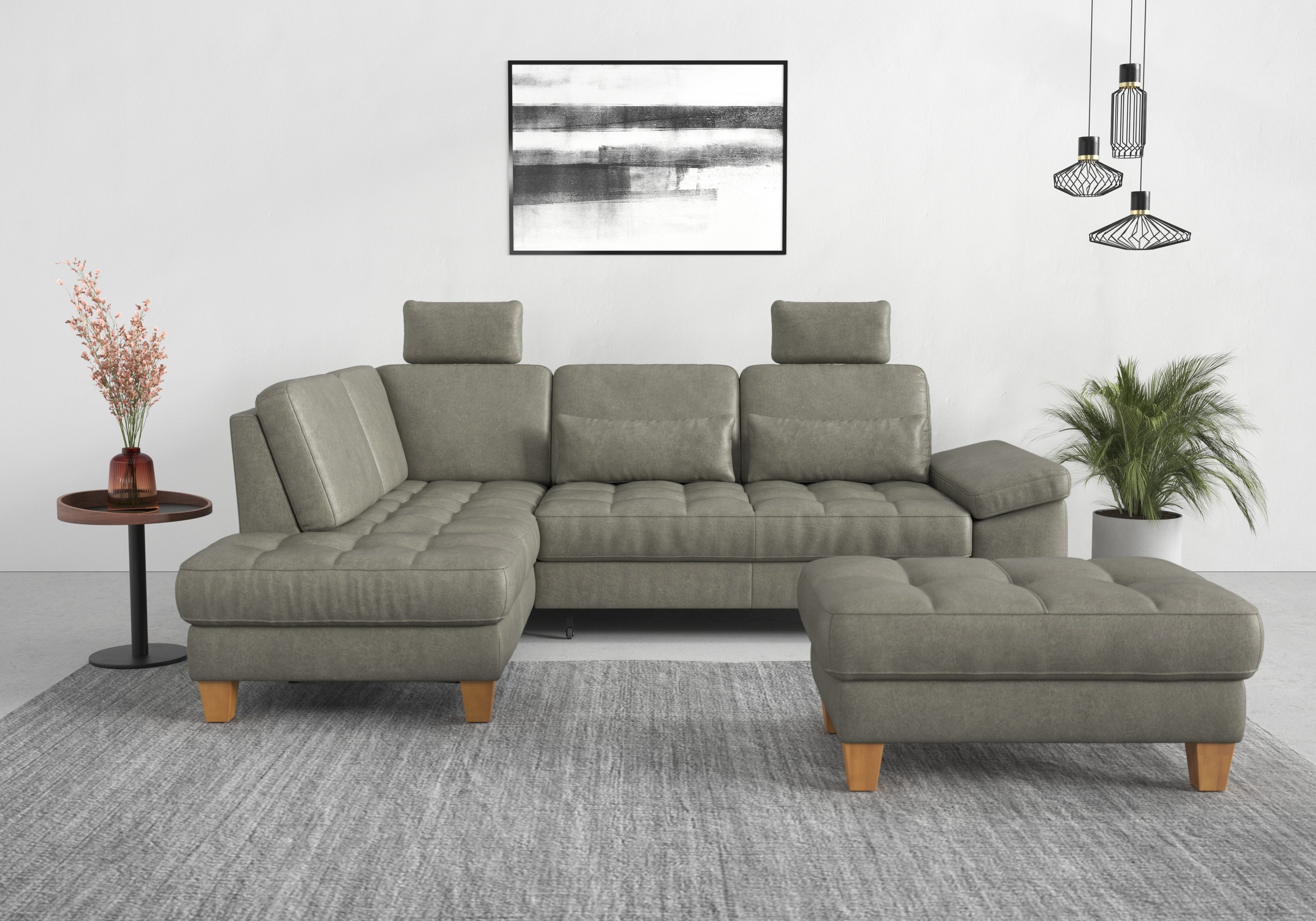 Thumbnail - sit&more Ecksofa "Westham L-Form" mit Ottomane, mit oder ohne Bettfunktion, Bettkasten, Verstellung