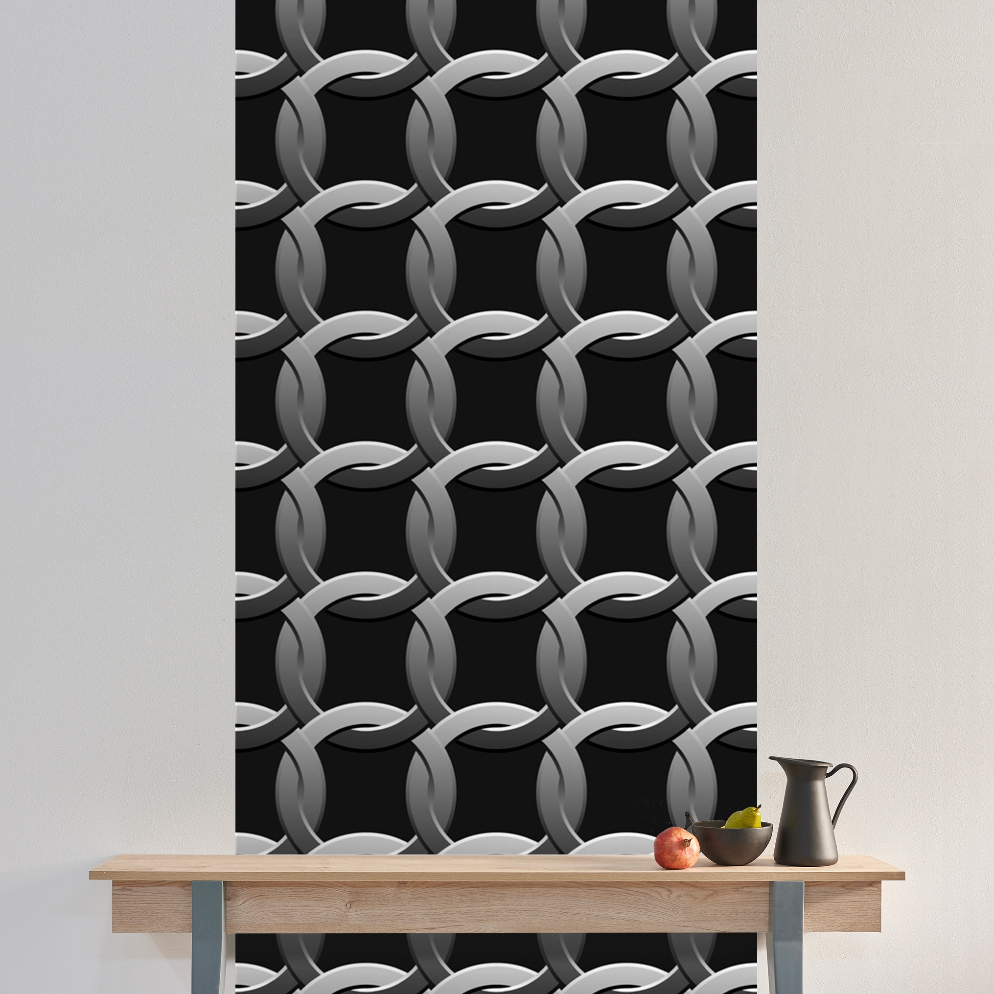 queence Vinyltapete »Minnie«, gemustert-Farbverlauf-bedruckt-abstrakt, 90x250cm, selbstklebend, kinderleichte Anbringung, Sticker