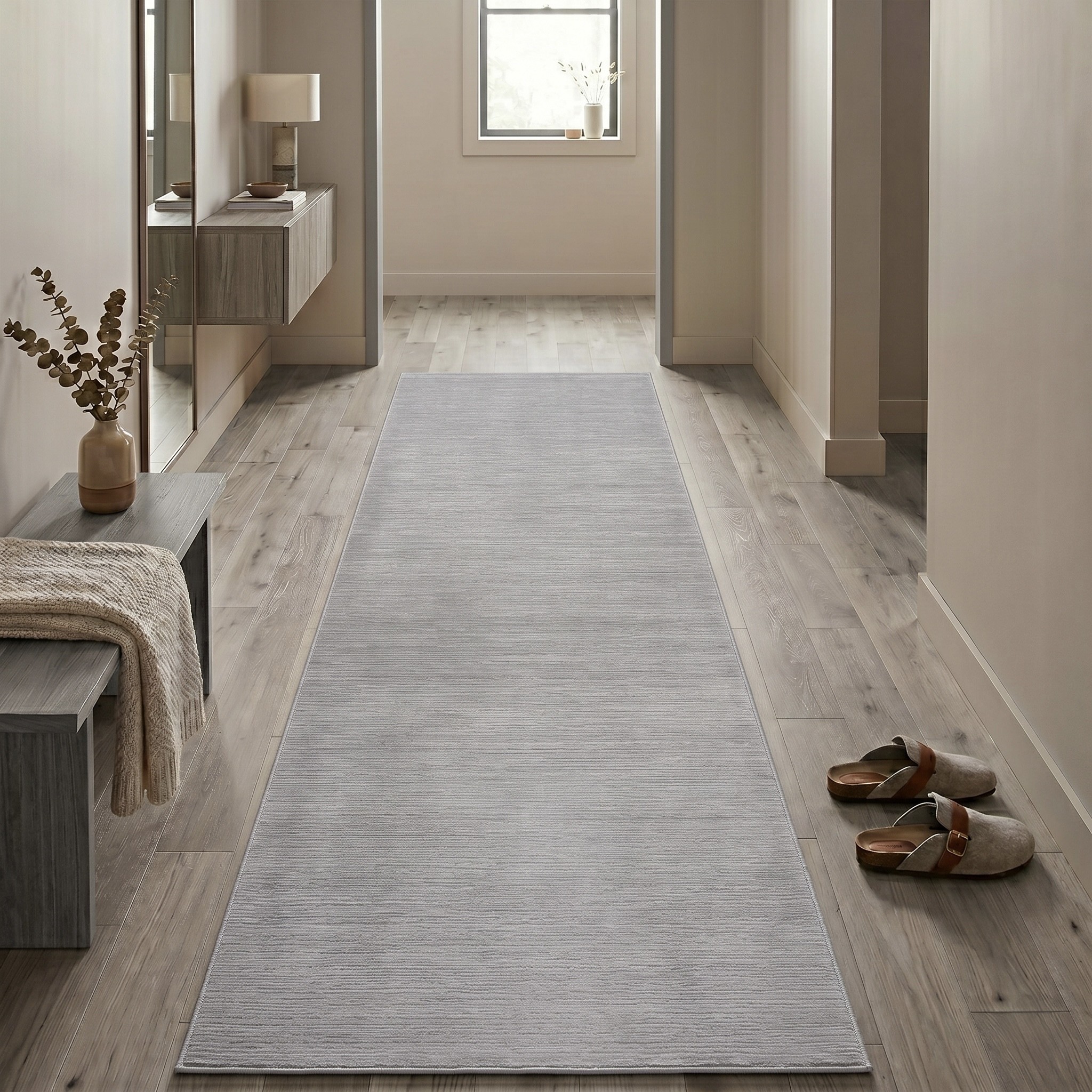 Sehrazat Teppich "LIMA, auch als Läufer und in RUnd" rechteckig 10 mm Höhe Kurzflor, Linienstruktur, leichter Glanz, Wohnzimmer