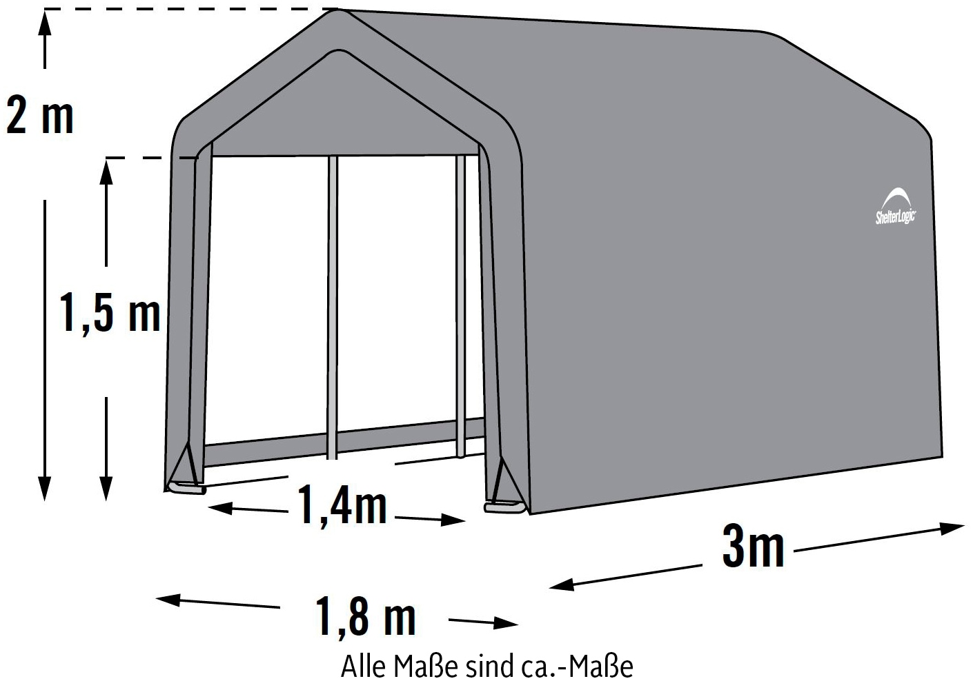 ShelterLogic Foliengerätehaus