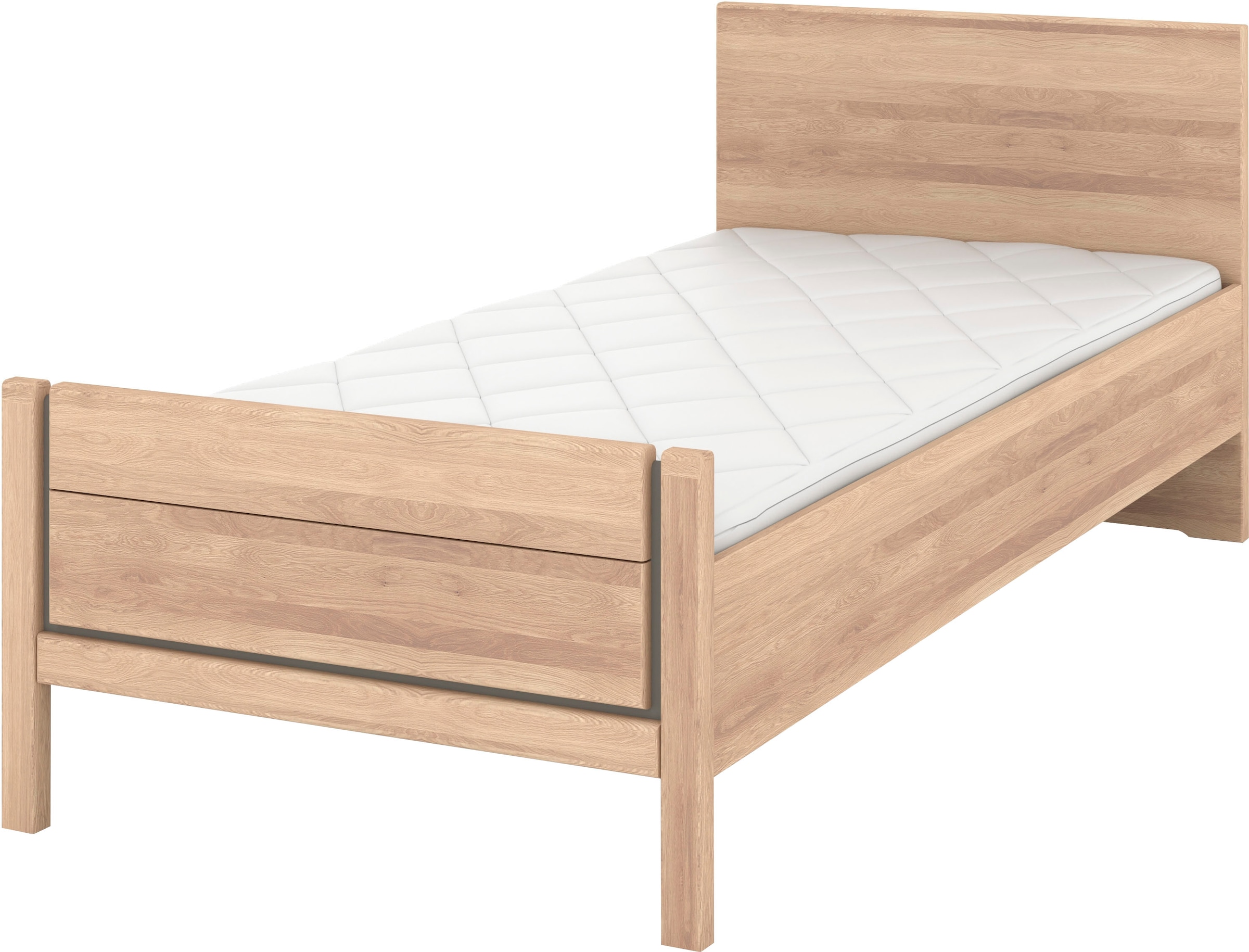 Musterring Holzbett "Sorrent, Bettgestell, Bettrahmen, teilmassiv Eiche", ( günstig online kaufen