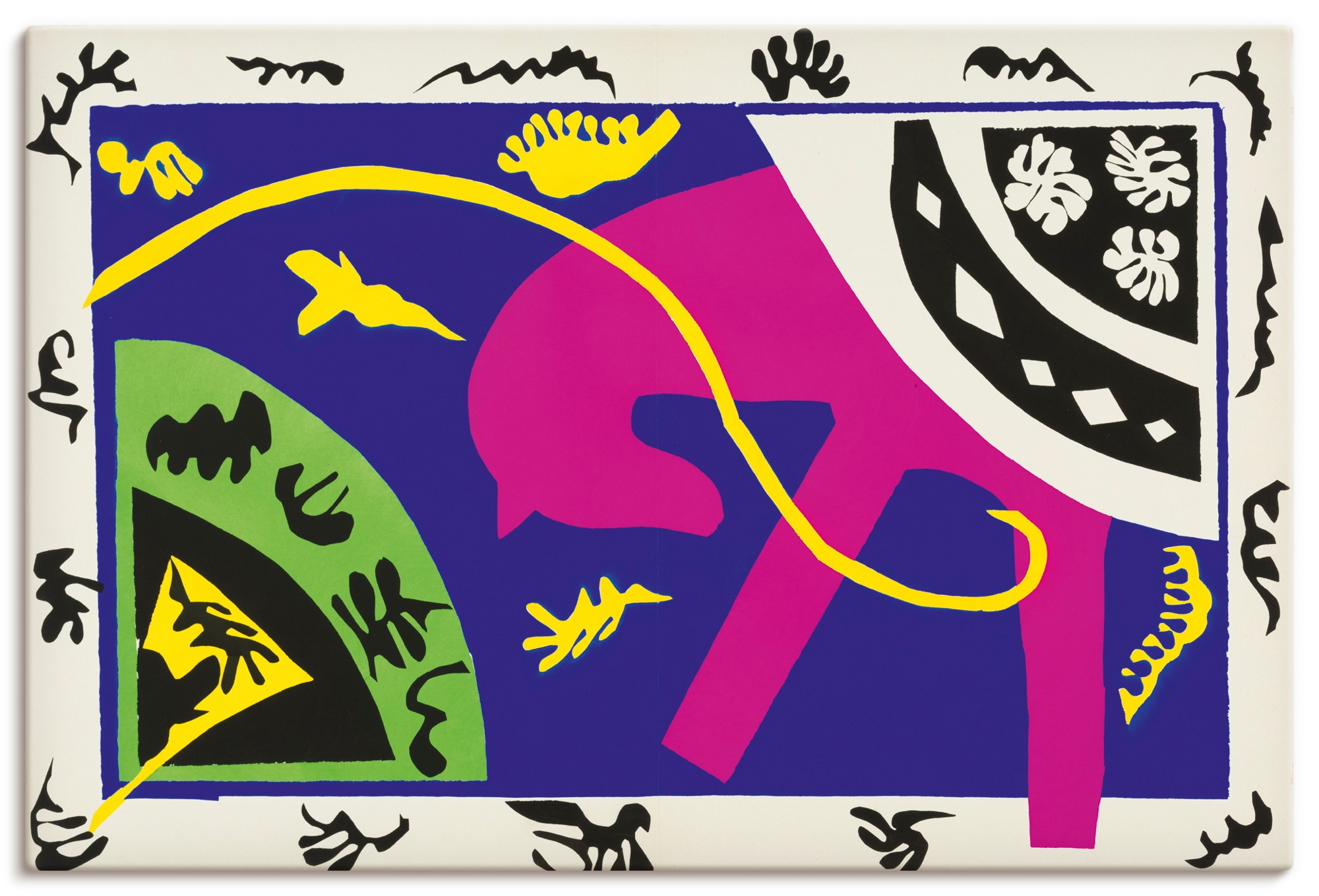Wandbild ARTLAND "Pferd, Kunstreiterin und Clown. 1947", farbe bild(er): farbig, B:30cm H:20cm, Bilder, als Alubild, Leinwandbild, Poster, Wandaufkleber in verschied. Größen