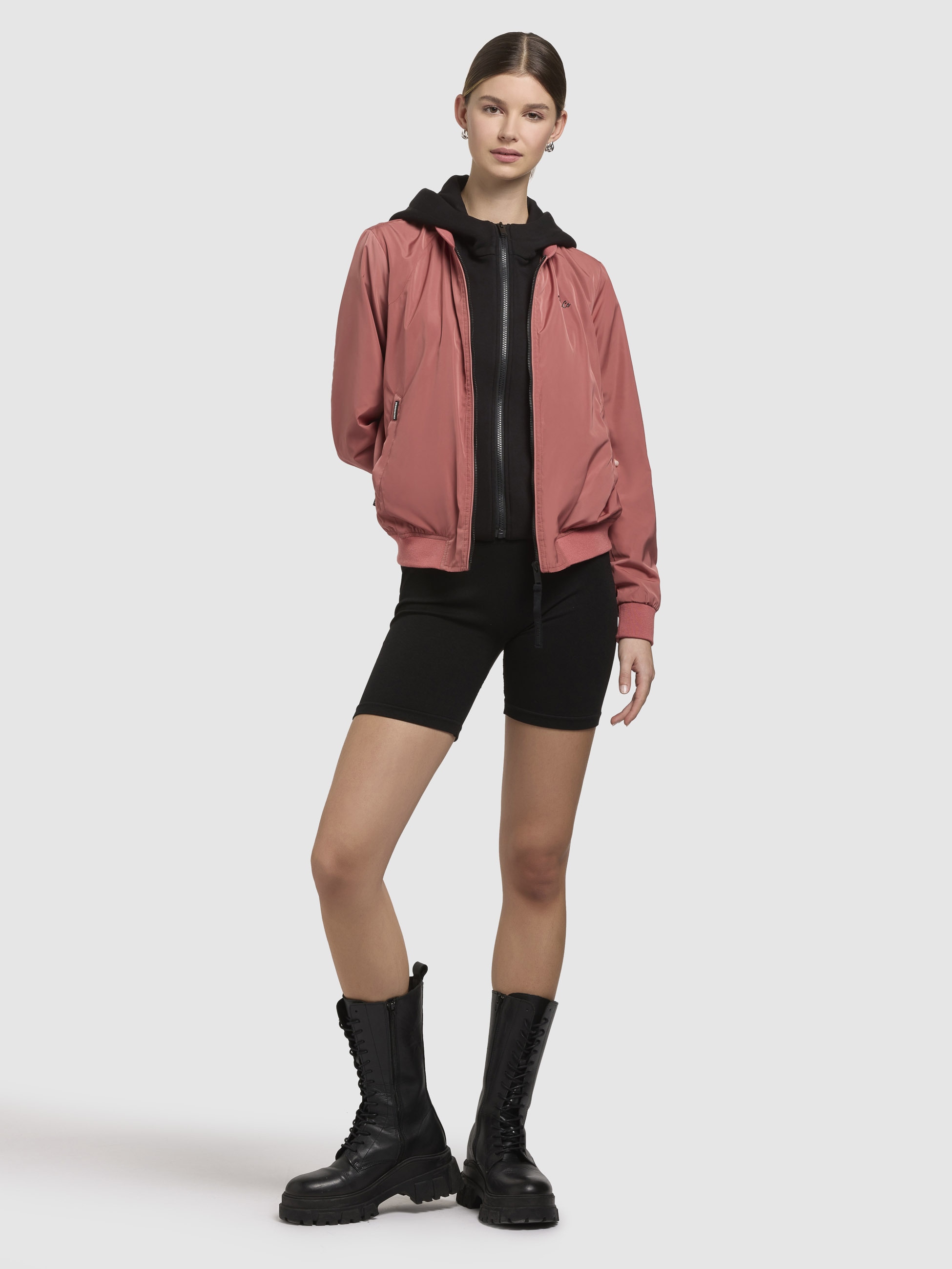 khujo Bomberjacke »SEEAM«, mit Kapuze
