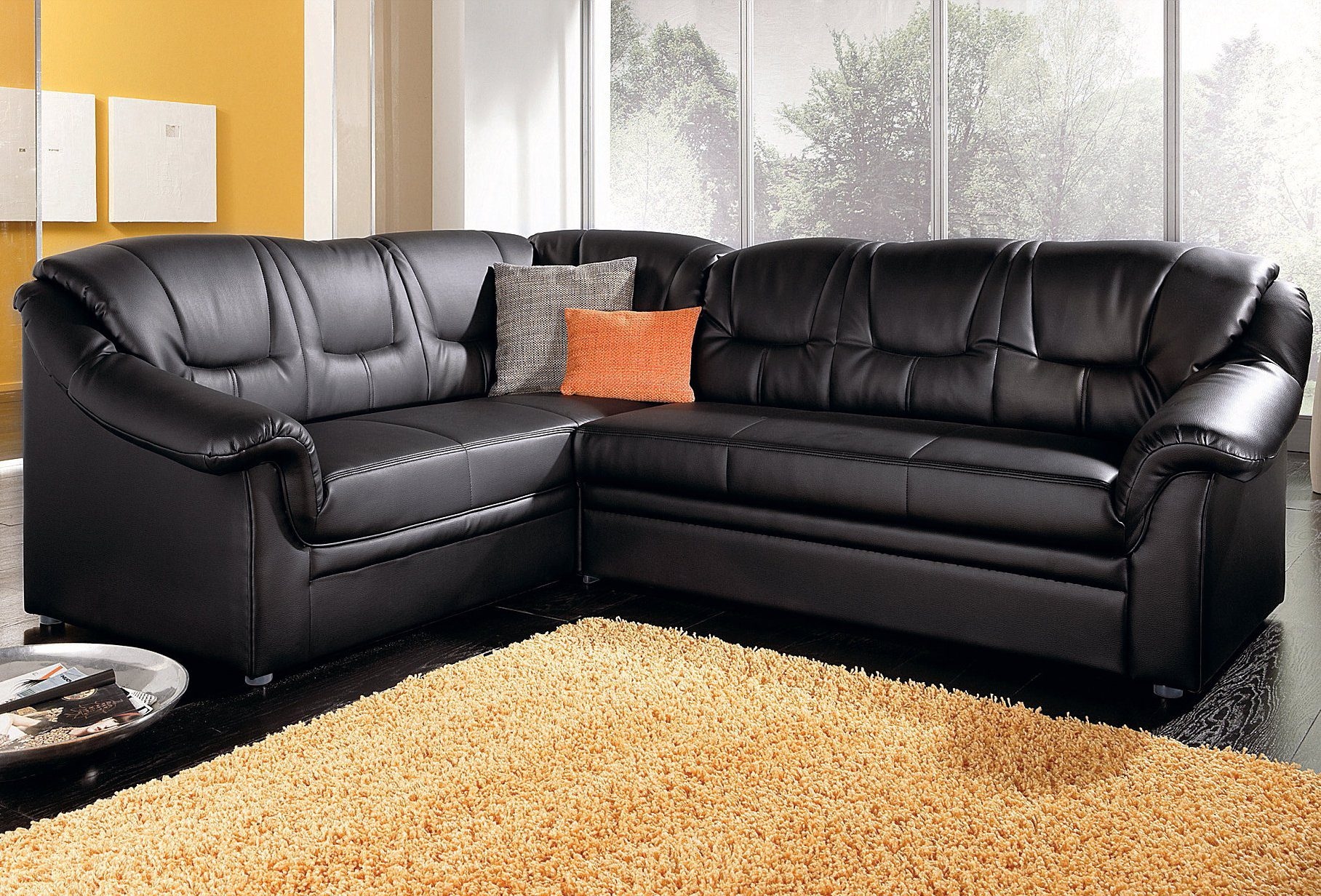 DOMO collection Ecksofa »Montana L-Form«, wahlweise mit Bettfunktion