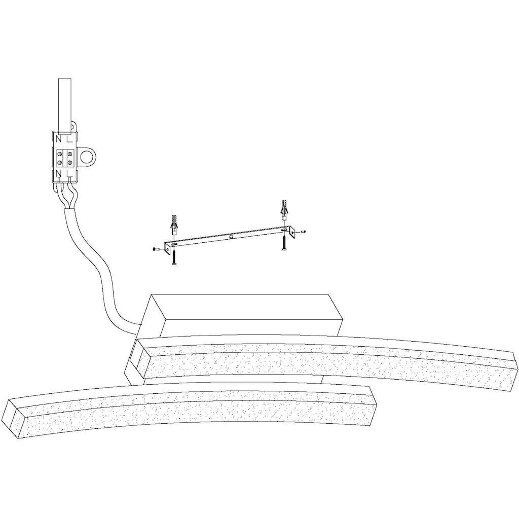 EGLO LED Wandleuchte »PERTINI«, 2 flammig-flammig