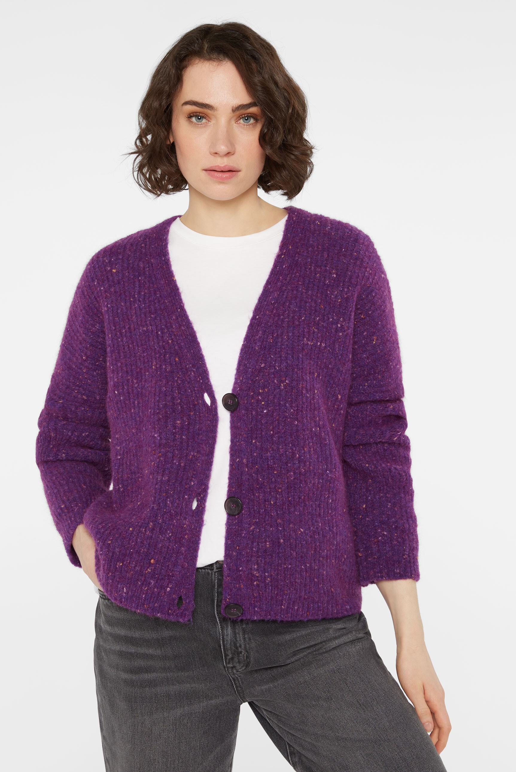 SENSES.THE LABLE Cardigan, im Rippstrickmuster