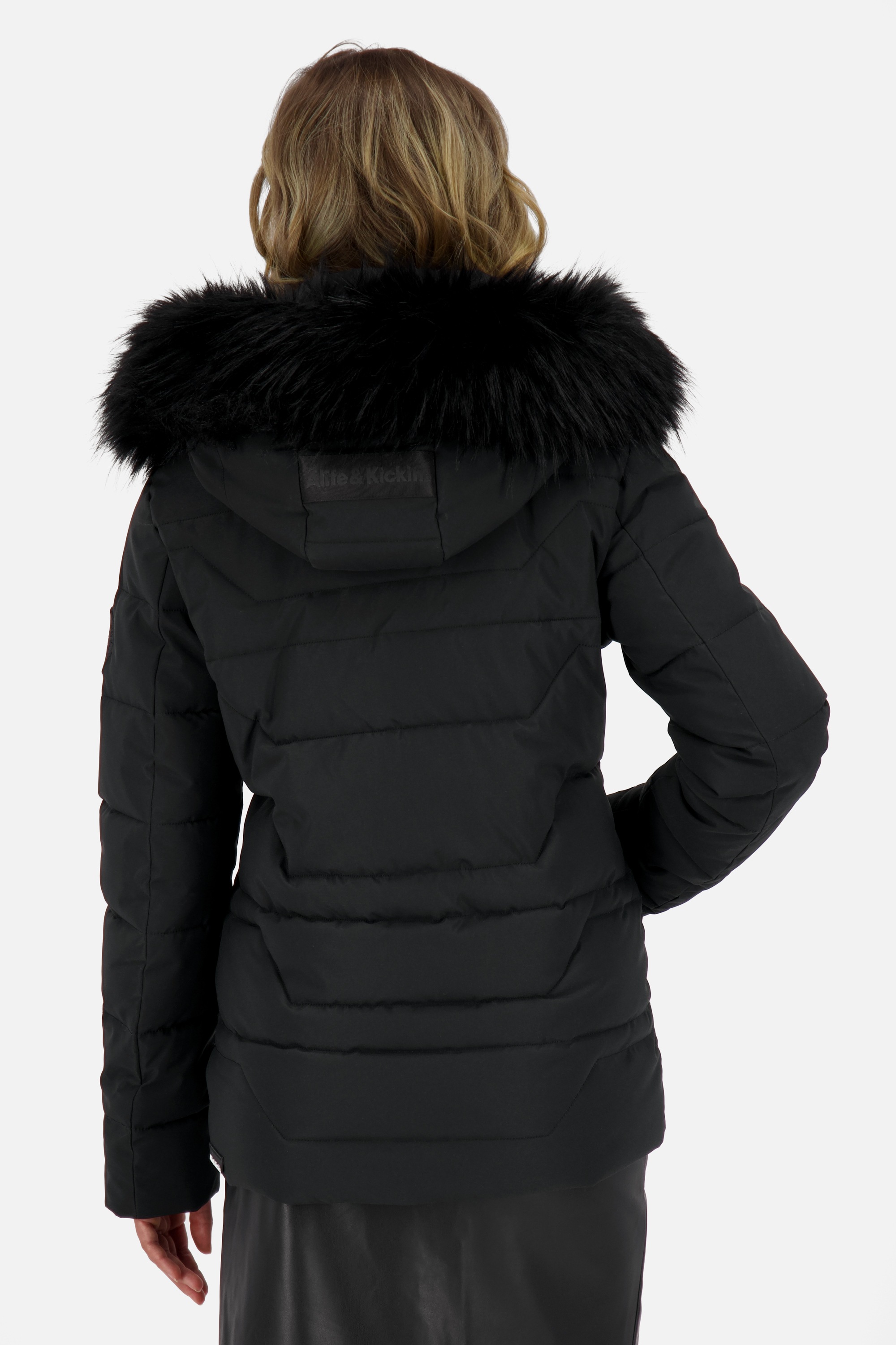 Alife & Kickin Winterjacke »Damen ZophiaAK A«, leicht taillierter Passform, Kapuze und Kunstfell sind abnehmbar