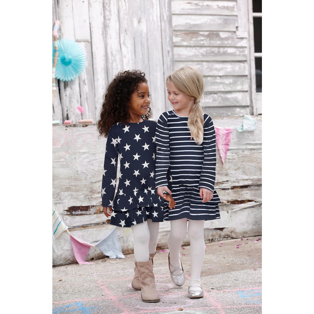 KIDSWORLD Jerseykleid », 2er Pack für kleine Mädchen«, (Packung, 2 tlg.)