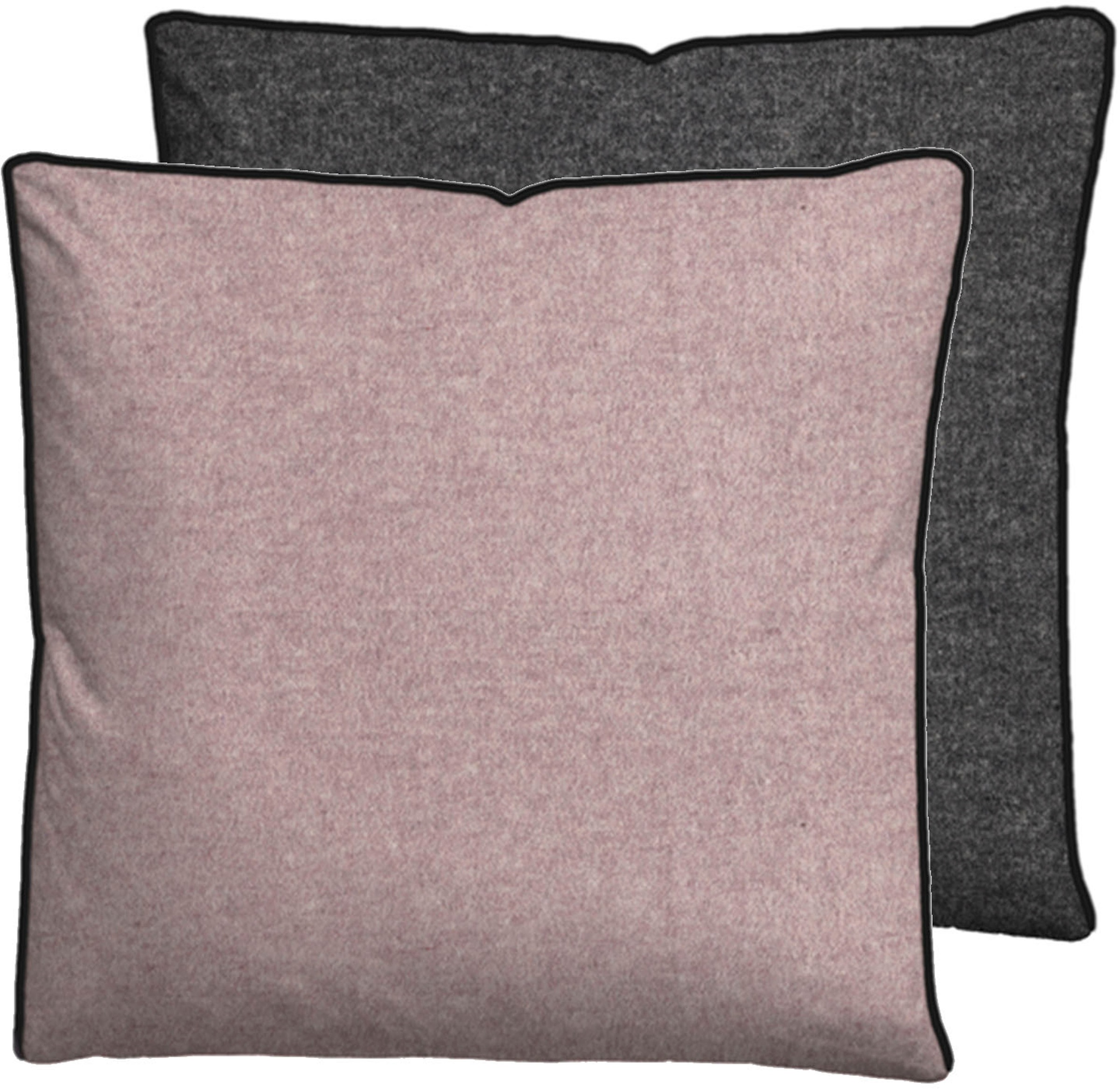 Biberna Kissenbezug "Hermal Flanell mit Reißverschluss, Melange-Optik, Wend günstig online kaufen