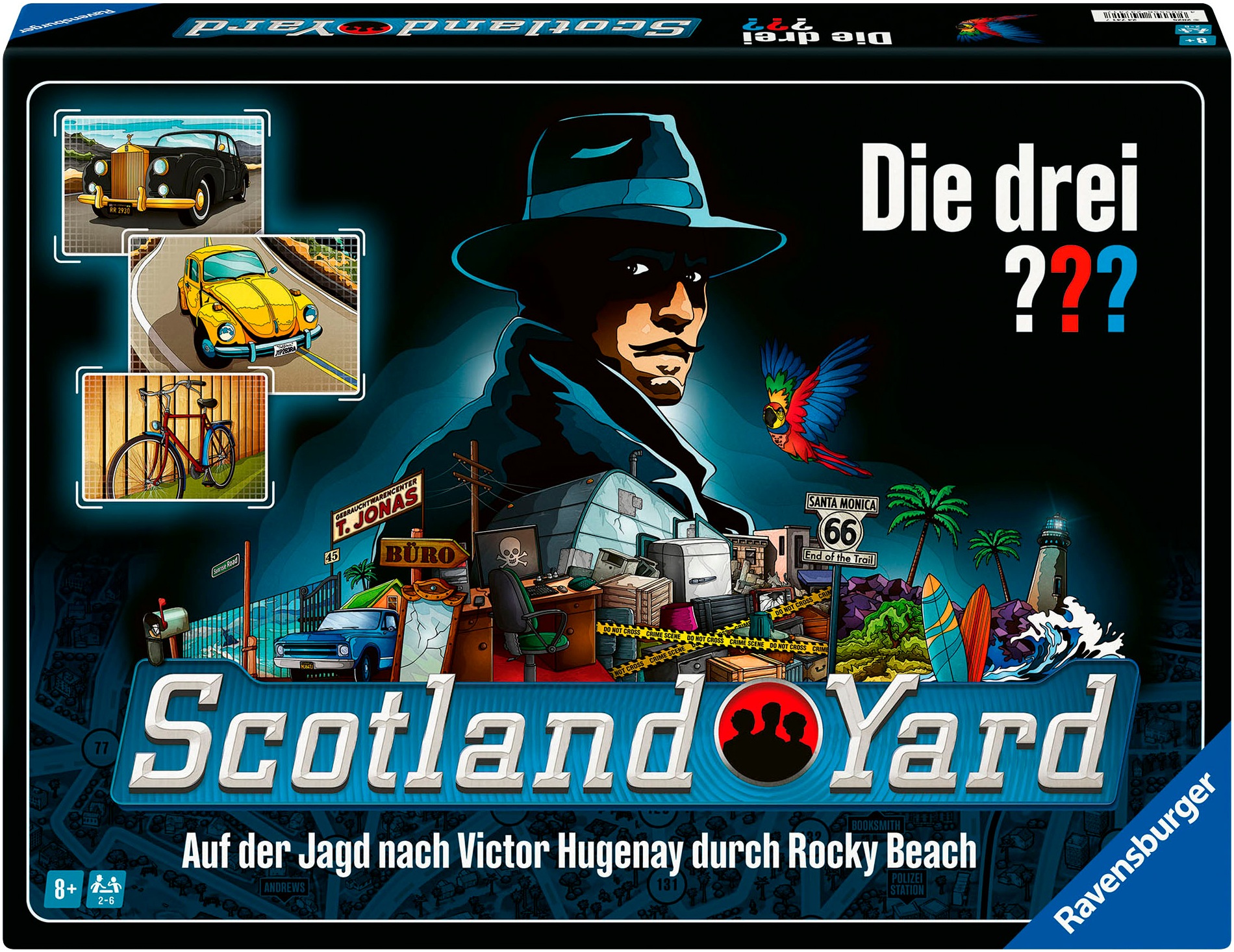 RAVENSBURGER Kinder Spiel "Die drei ??? Scotland Yard", bunt, Spiele, Made in Europe