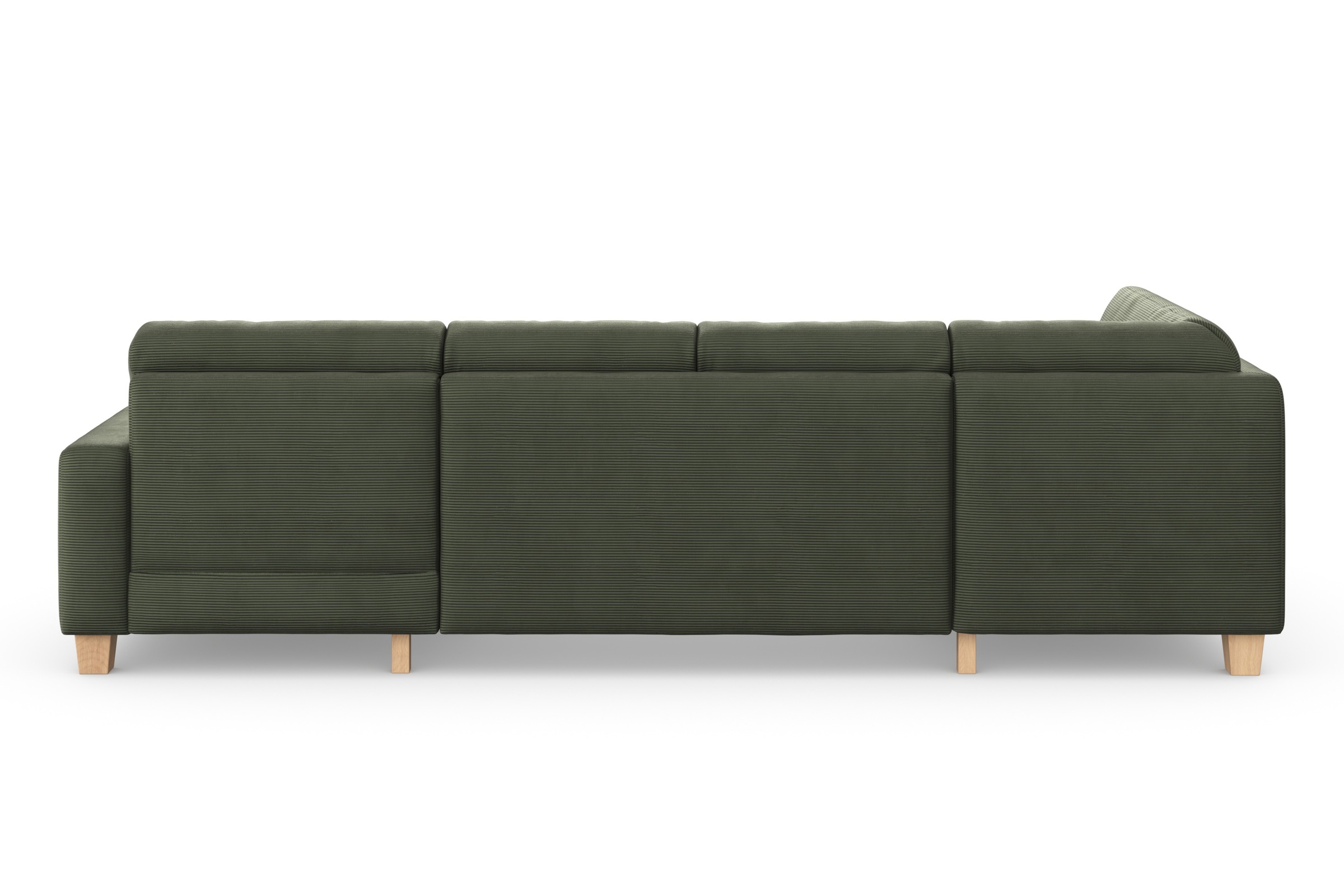 Home affaire Wohnlandschaft »Summer U-Form«, mit oder ohne Bettfunktion und Bettkasten, Cord-Bezug