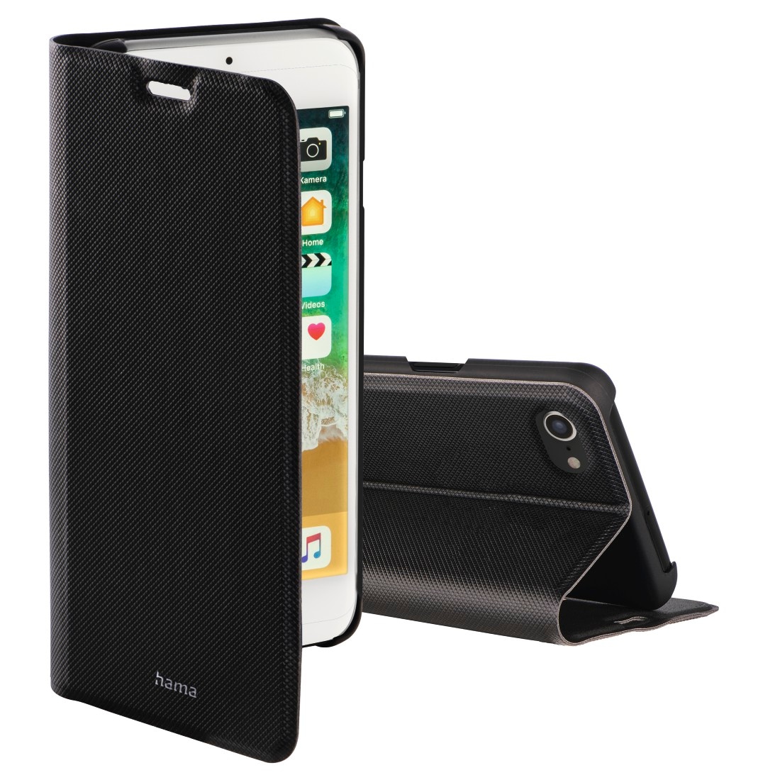 Hama Smartphone-Hülle »Booklet für Xiaomi Redmi 10, Xiaomi Redmi 10 2022, schwarz«, Schlankes Design, Mit Standfunktion und Einsteckfächer