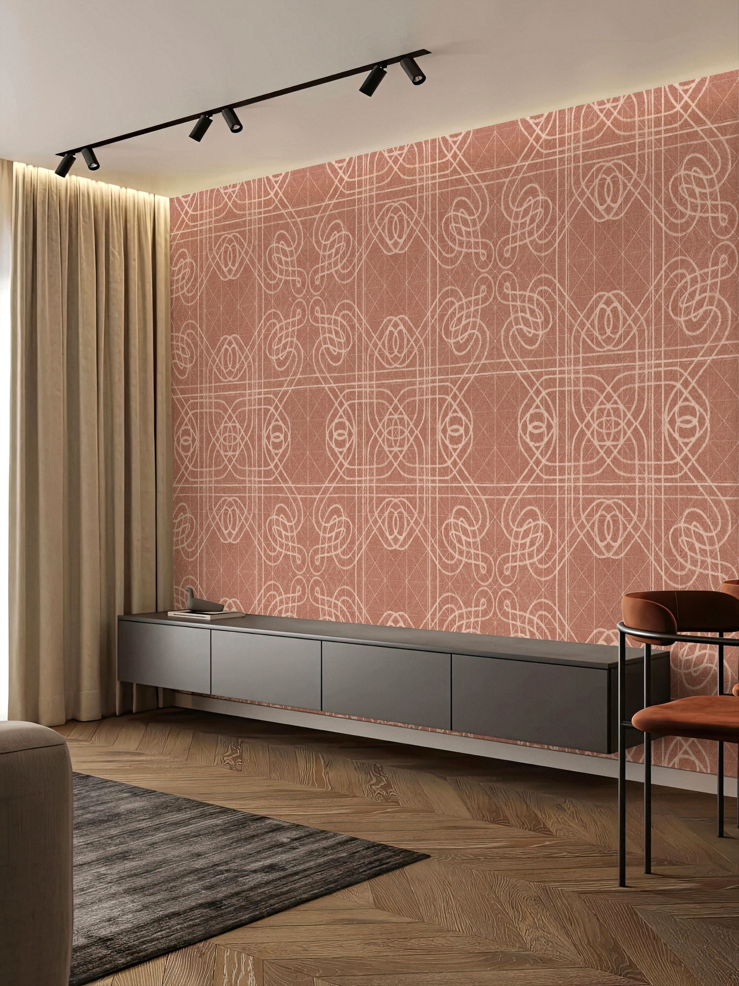living walls Fototapete »Walls by Patel 5 Fototapete Ornamentale Geometrie« geometrisch glatt Ornamentale Geometrie auf 200 g/m² Premium-Vlies