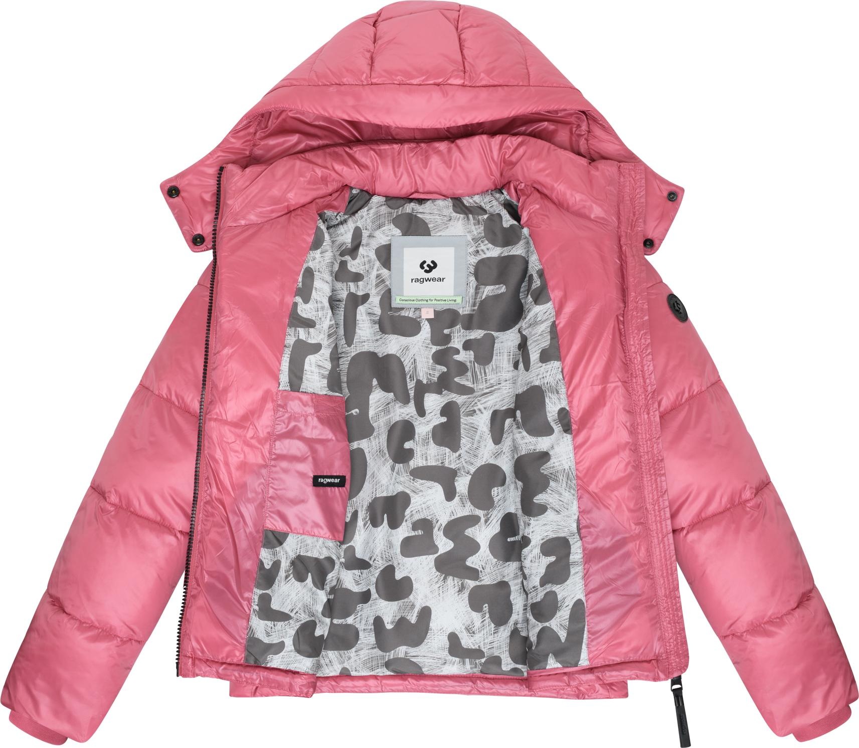 Ragwear Steppjacke »Roobie II«, mit Kapuze, Matt glänzende Damen Winterjacke mit Kapuze