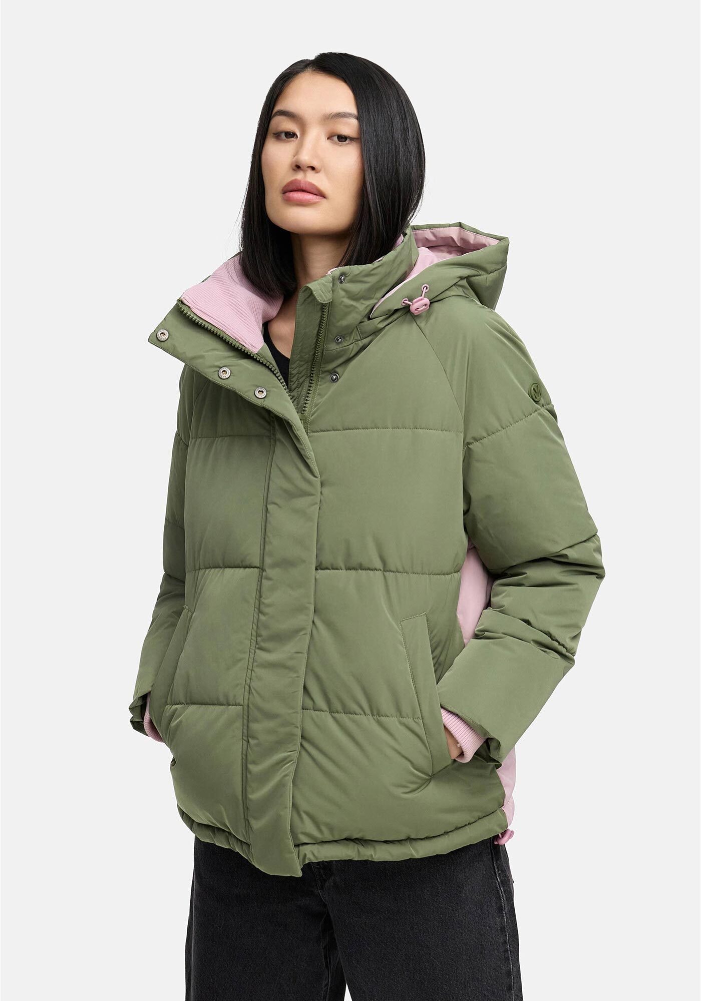 Marikoo Winterjacke "Omariaa", Elastischer Tunnelzug an Kapuze günstig online kaufen