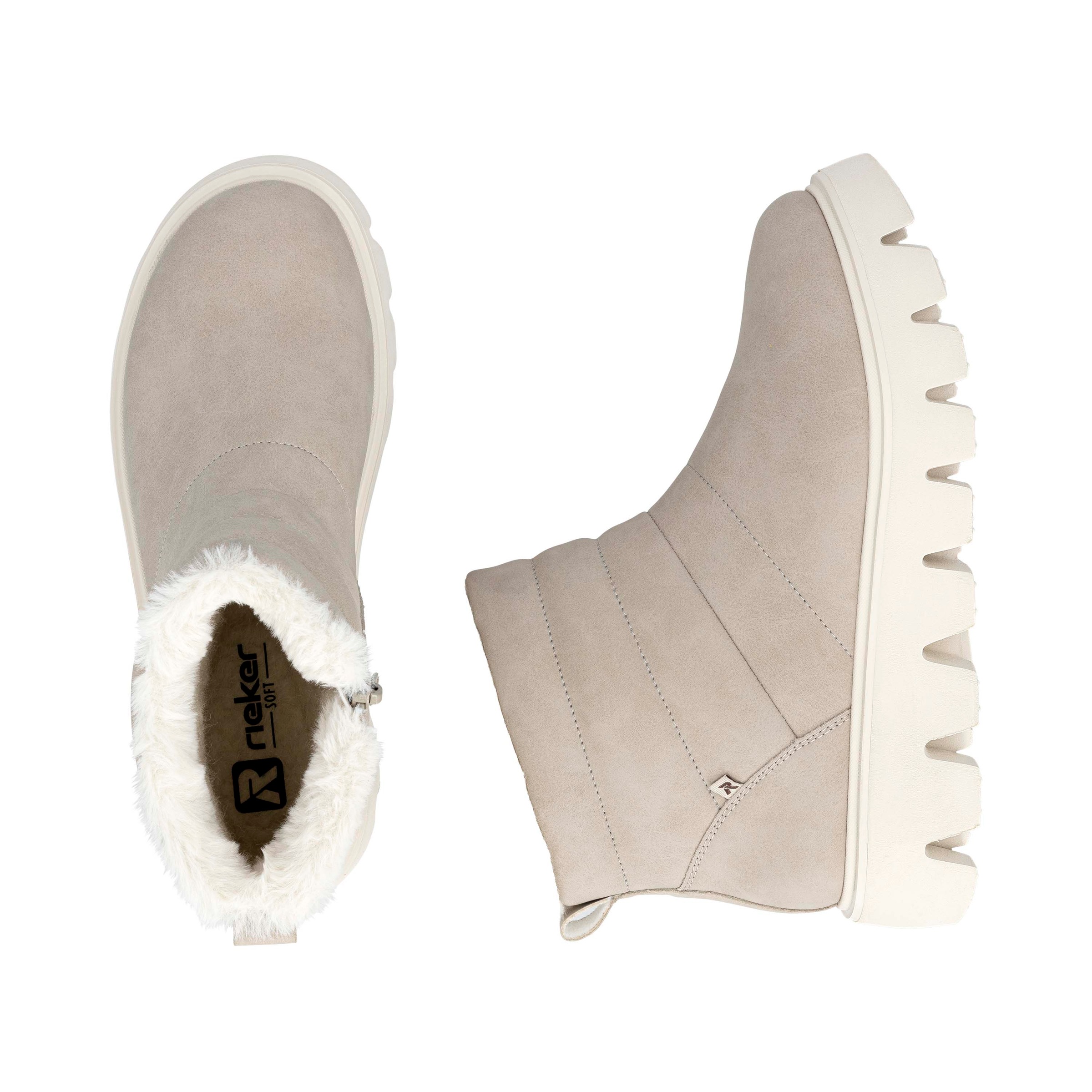 RIEKER Sport Winterboots, Schlupfboots, Stiefelette mit herausnehmbarer Soft-Einlage