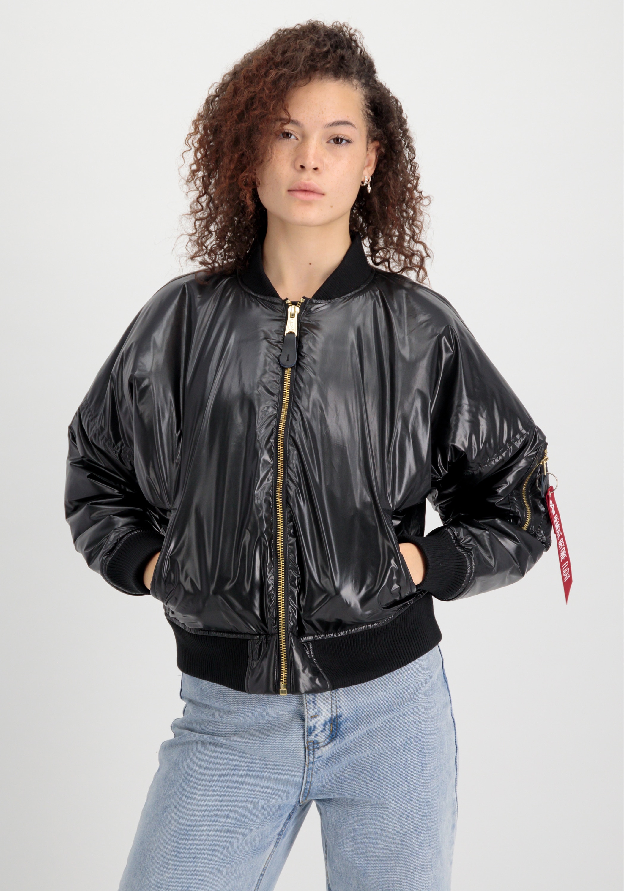 Alpha Industries Bomberjacke "Alpha Industries Women - Bomber Jackets MA-1 OS Metallic Wmn"