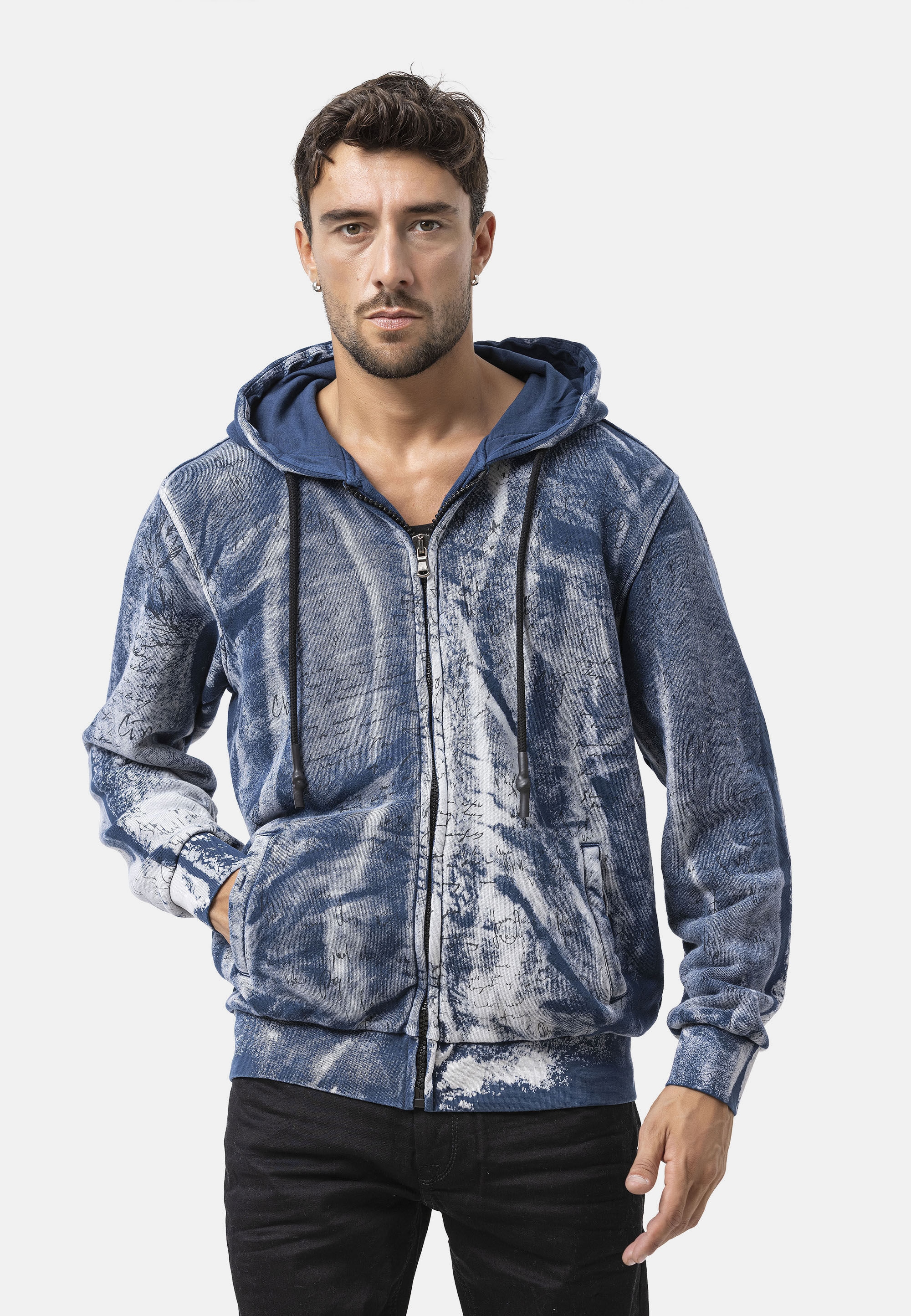 Cipo & Baxx Sweatjacke "Sweatjacke" 1 tlg. mit Kaputze
