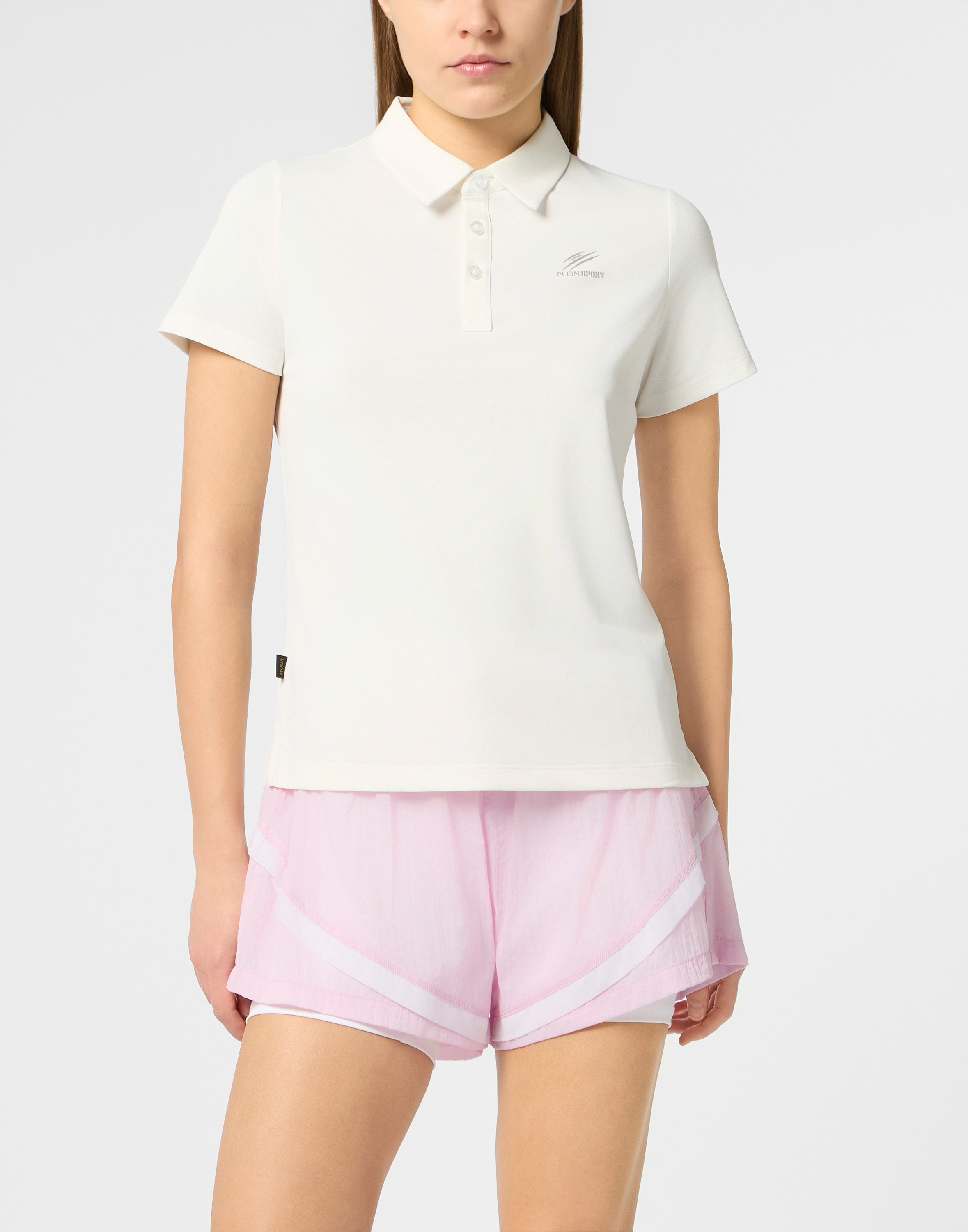 PLEIN SPORT Poloshirt "Pique Polo T-Shirt Reflective Scratch" günstig online kaufen