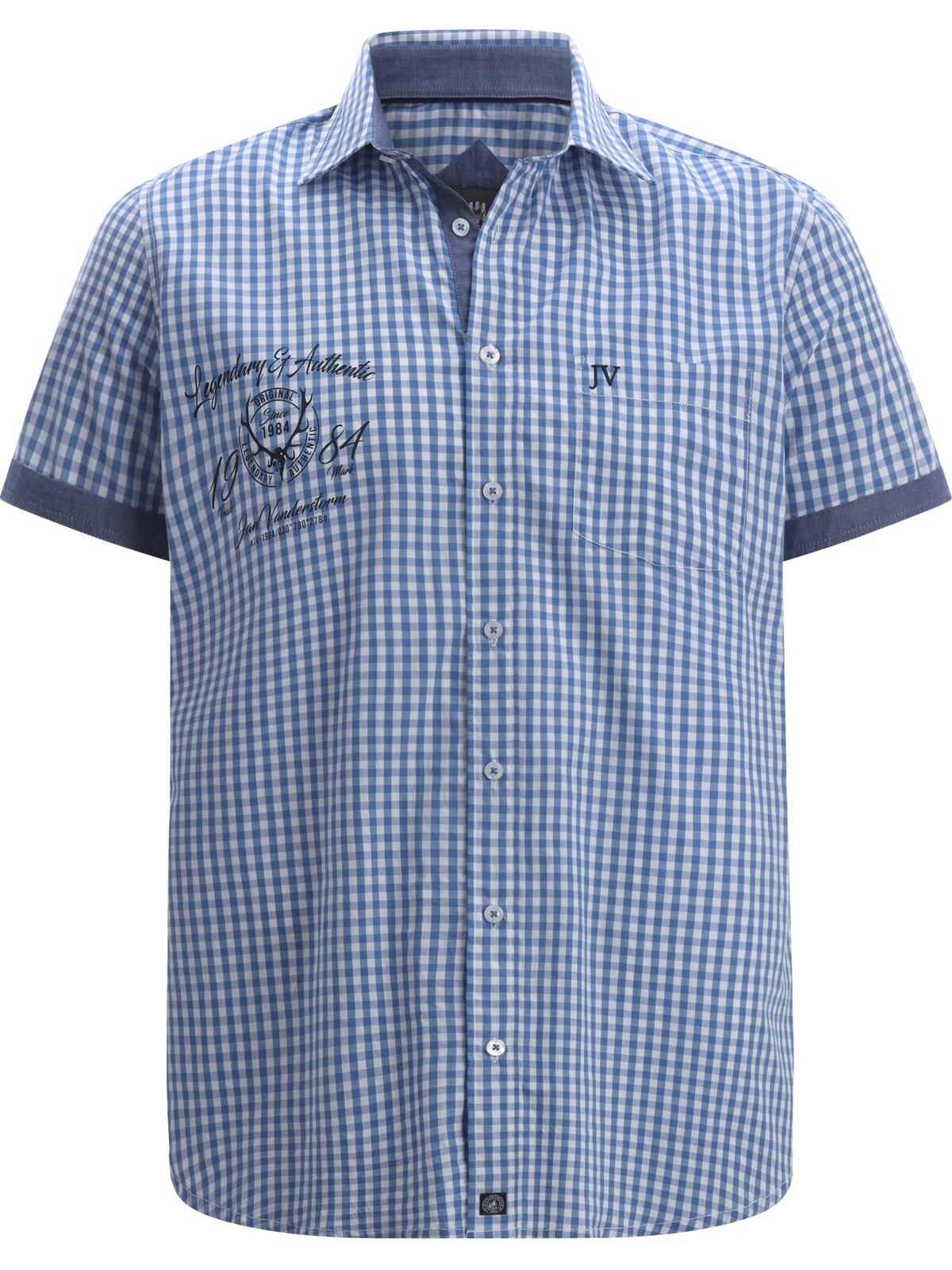 Jan Vanderstorm Kurzarmhemd "Kurzarmhemd KJETTIL" günstig online kaufen