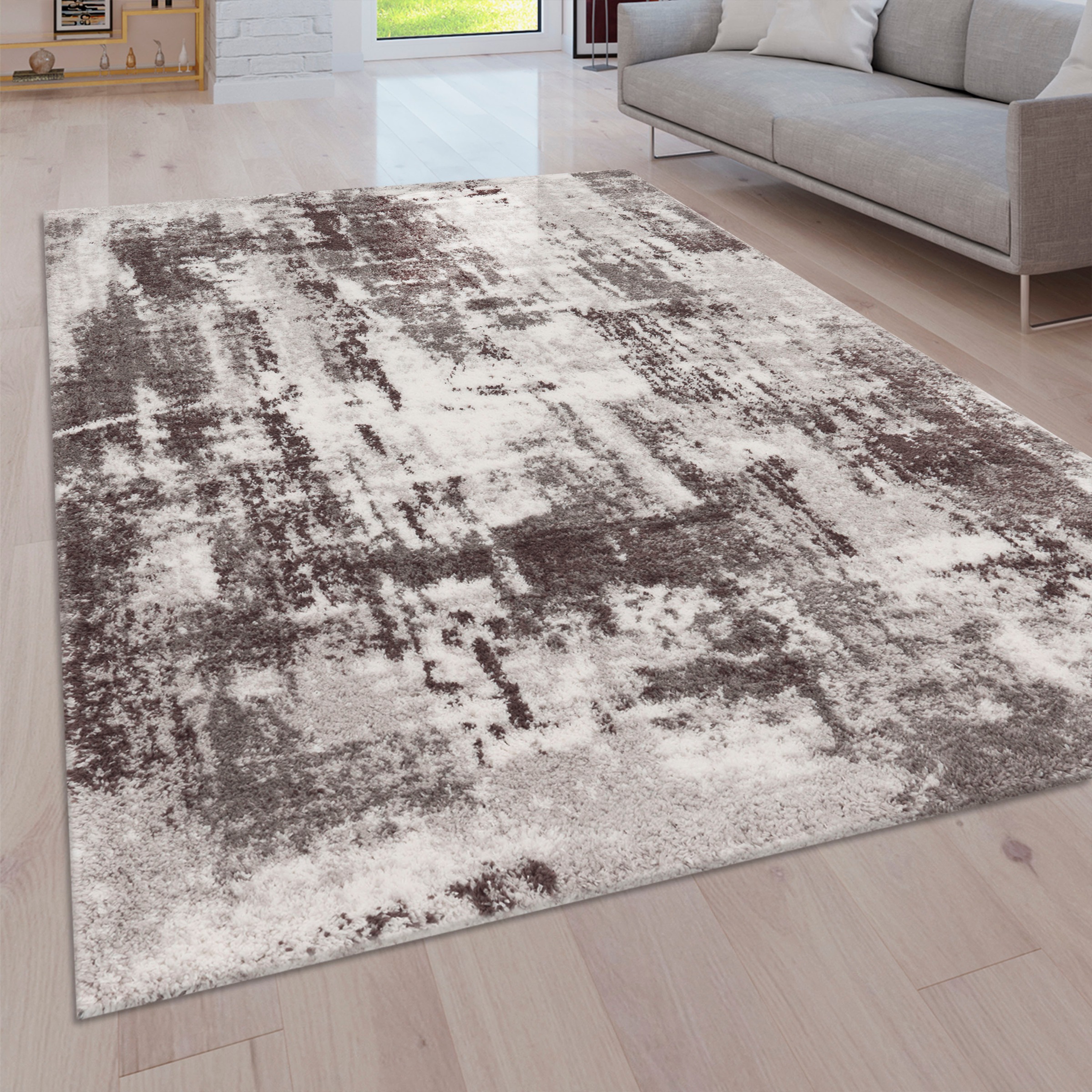 Paco Home Hochflor-Teppich "Padua 623" rechteckig 34 Höhe Kurzflor, moderne günstig online kaufen