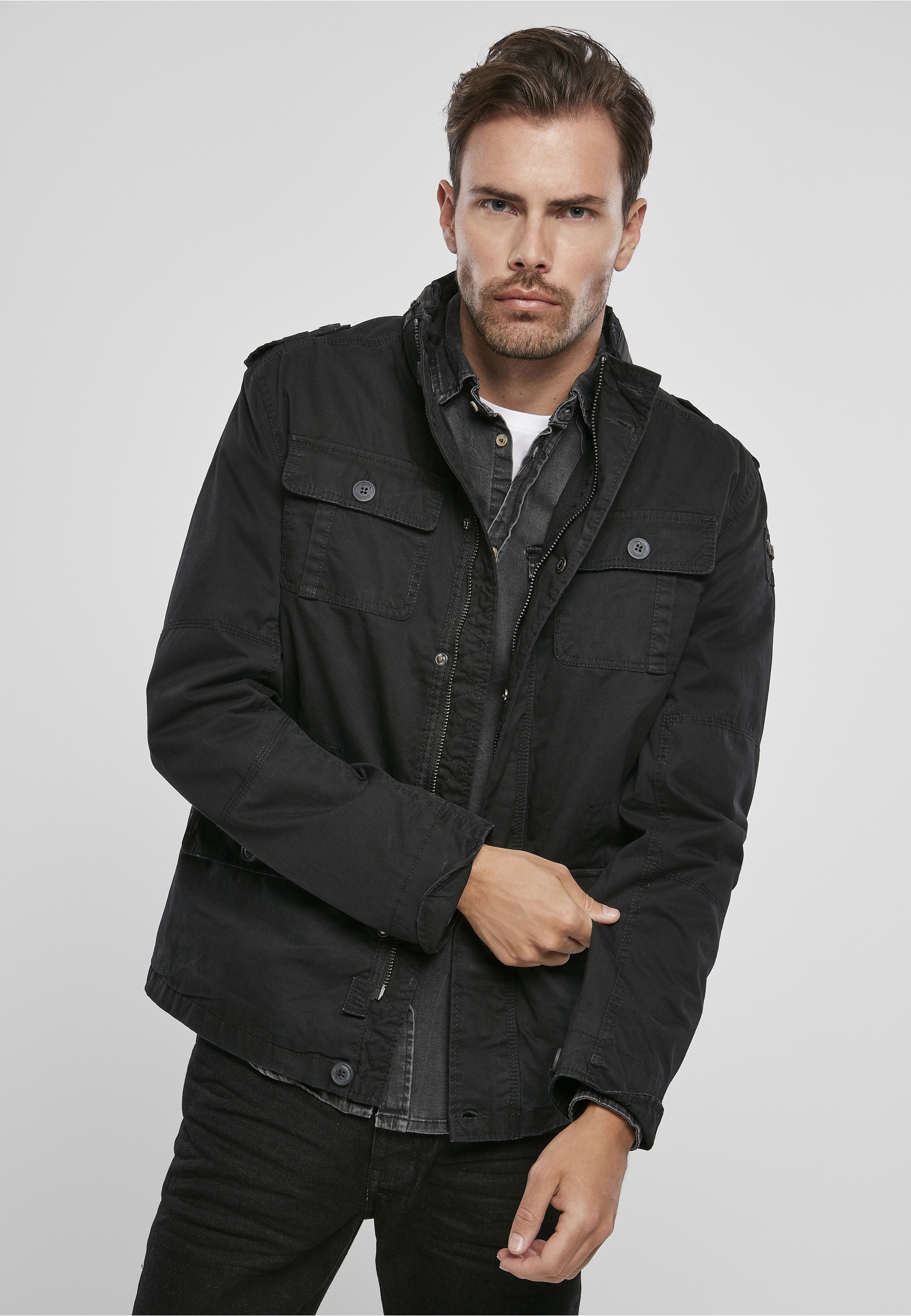 Brandit Allwetterjacke »Brandit Herren Britannia Jacket« 1 Stk. tlg. ohne Kapuze