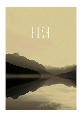 Poster »Word Lake Hush Sand«, Natur, (1 St.)