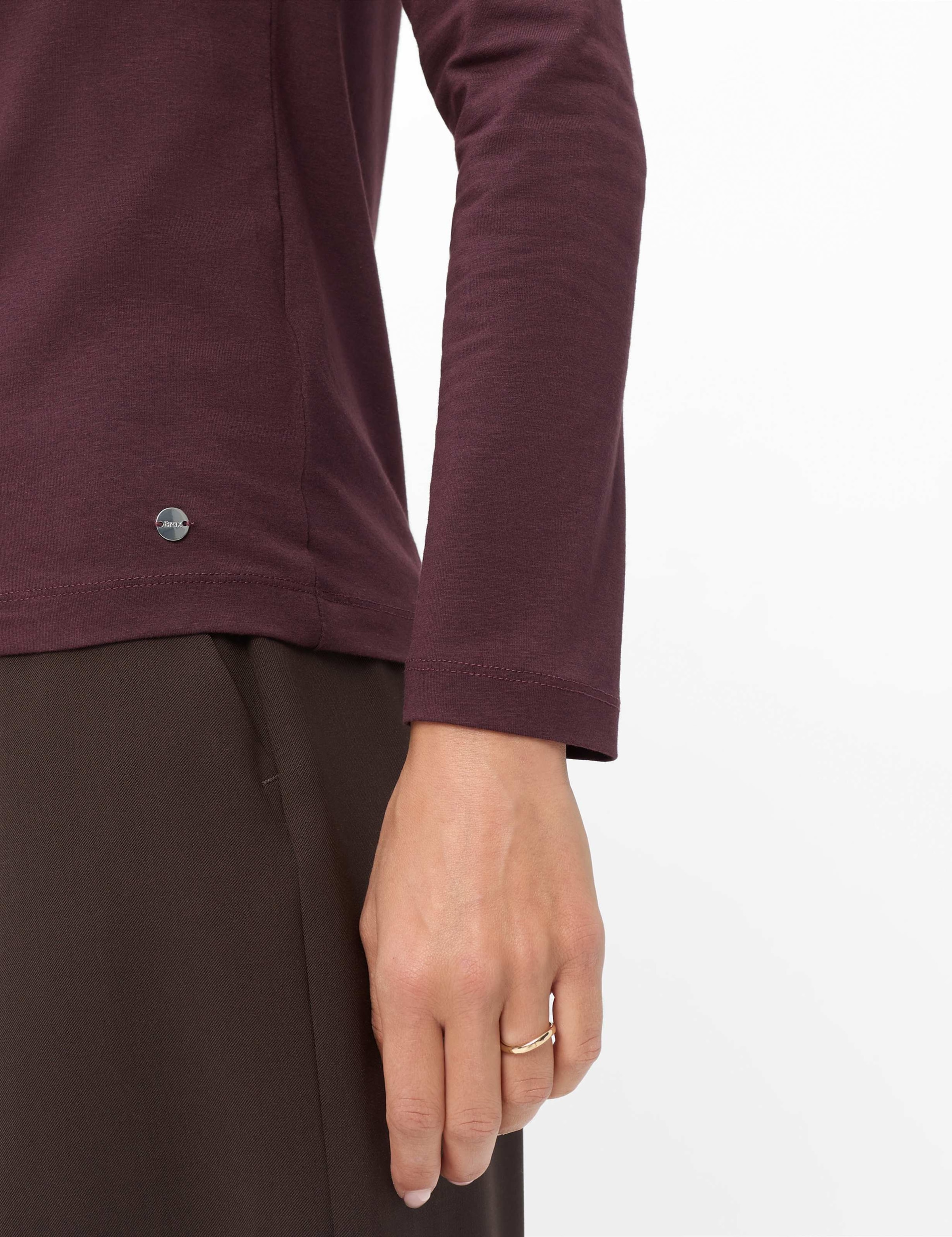 Brax Sweatshirt »Style CARINA L«, Jersey: Langarmshirt im Baumwollmix
