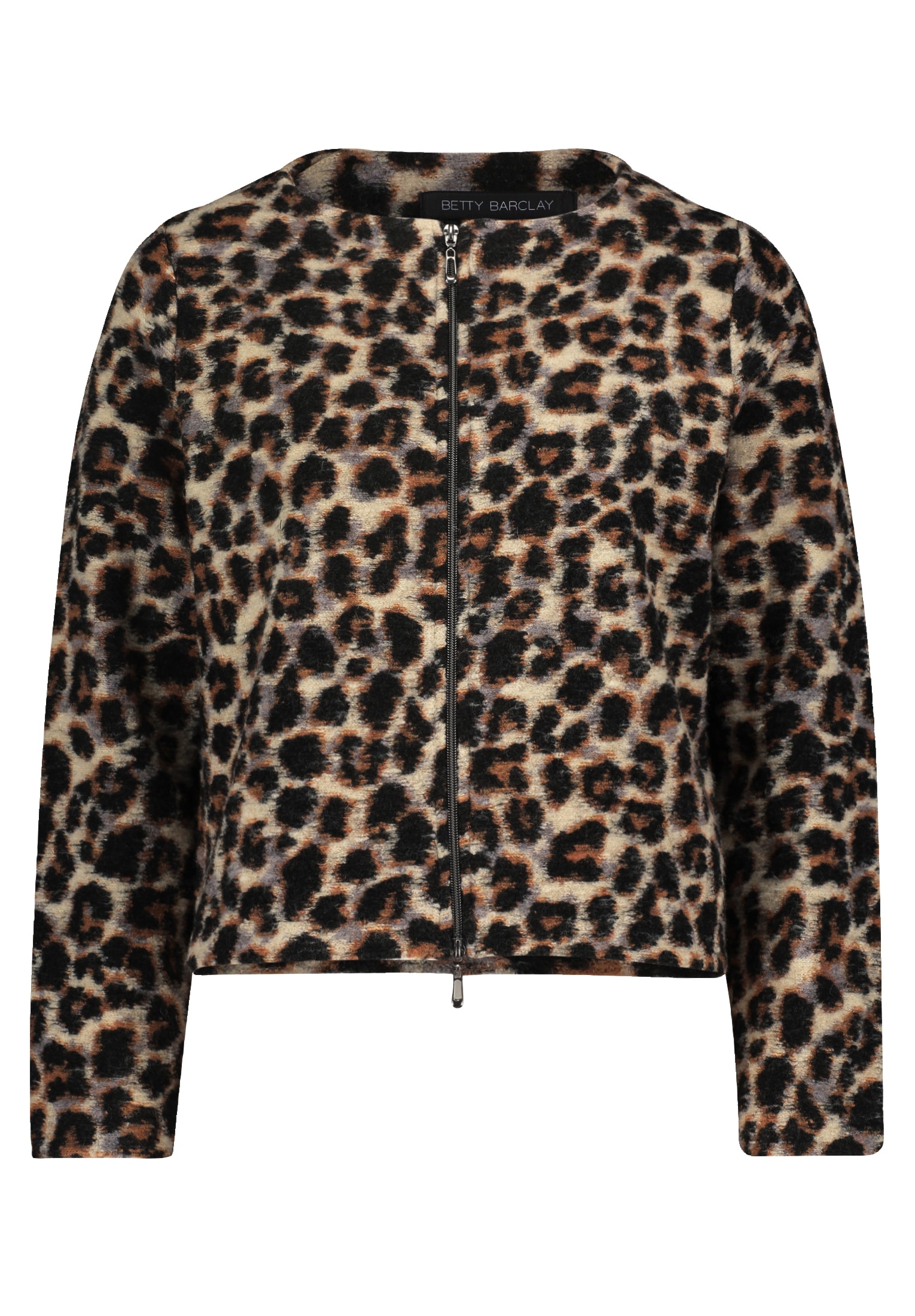 Betty Barclay Strickjacke »Betty Barclay Boiled Wool-Blazer mit Reißverschluss«, Jacquard