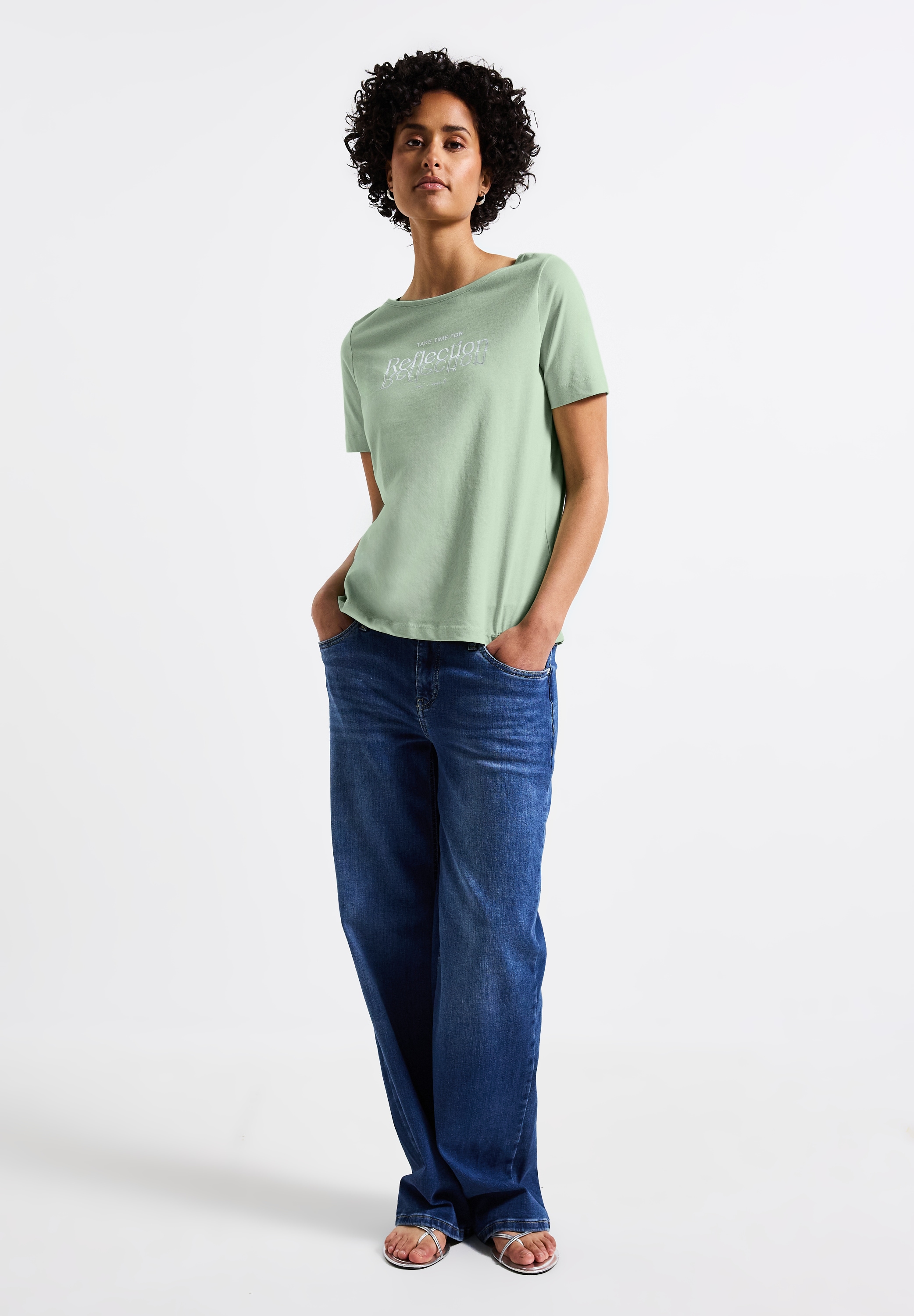 STREET ONE T-Shirt, aus reiner Baumwolle