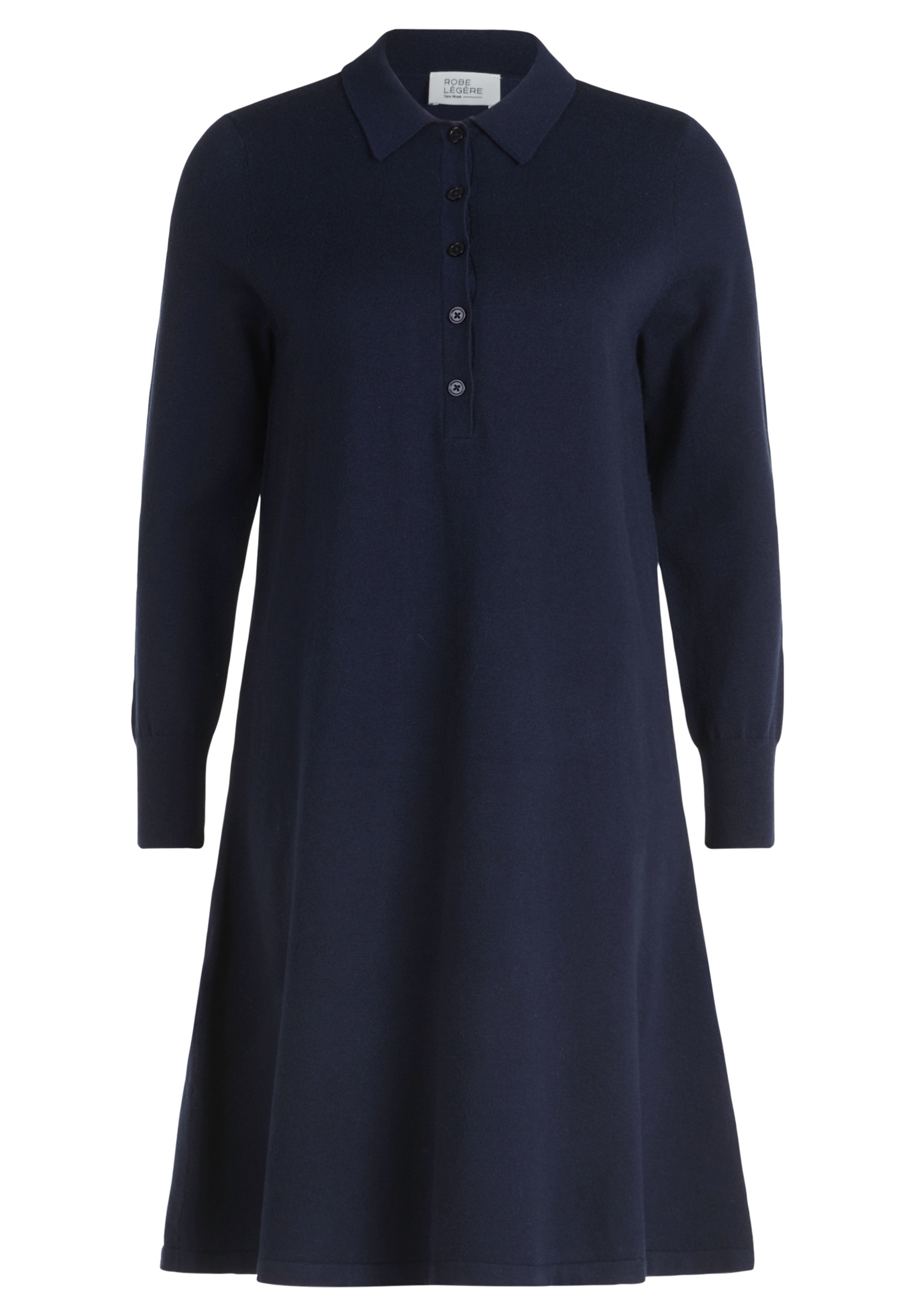 Vera Mont Strickkleid »Vera Mont Strickkleid mit Knopfleiste«, Rippbündchen