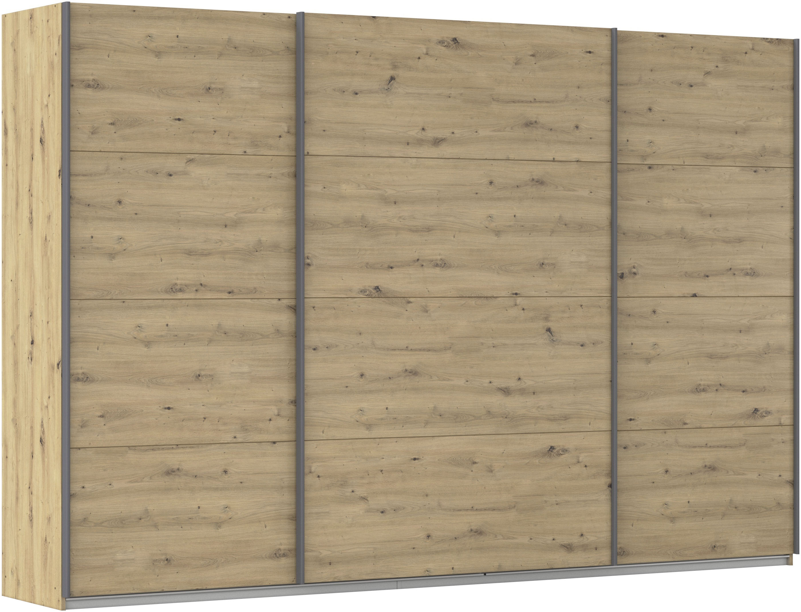 OTTO home Schwebetürenschrank "Kleiderschrank Schrank Garderobe AGORDO mit Dekor- oder Hochglanzfront" Breiten 203/271/315/360 cm in drei Griff-Farben - NEU: Farbe SCHWARZ, in 4 Breiten und 2 Höhen MADE IN GERMANY