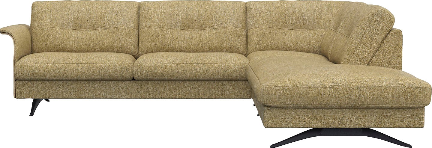FLEXLUX Ecksofa "Glow, super bequem durch hochwertigem Sitzaufbau mit Feder günstig online kaufen